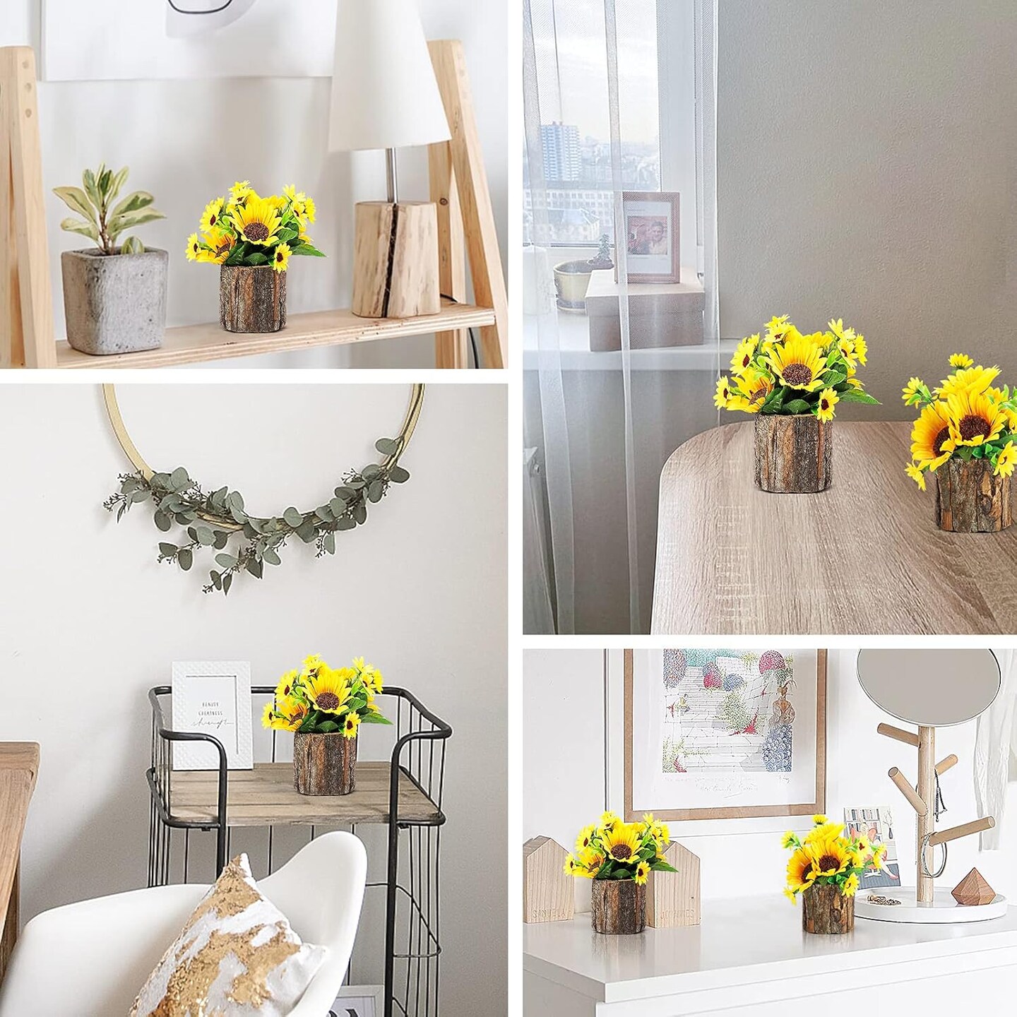Artificial Sunflowers for Spring Decor Centerpieces