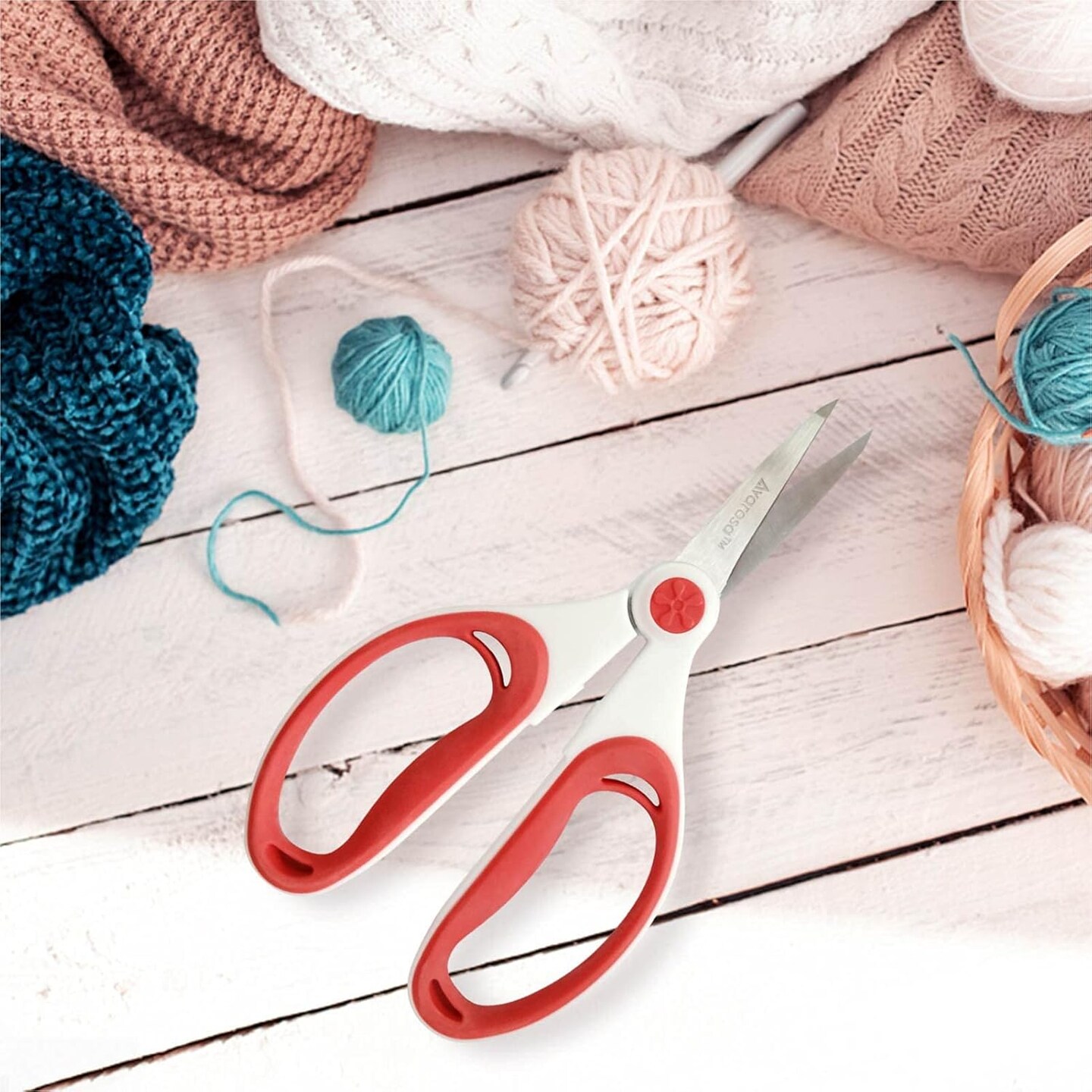 Precision Craft & Embroidery Scissors – Small Sharp Blades for Detail Cutting with Ergonomic Handles for Maximum Control, Perfect for Paper, Fabric, and Fine Craft Work