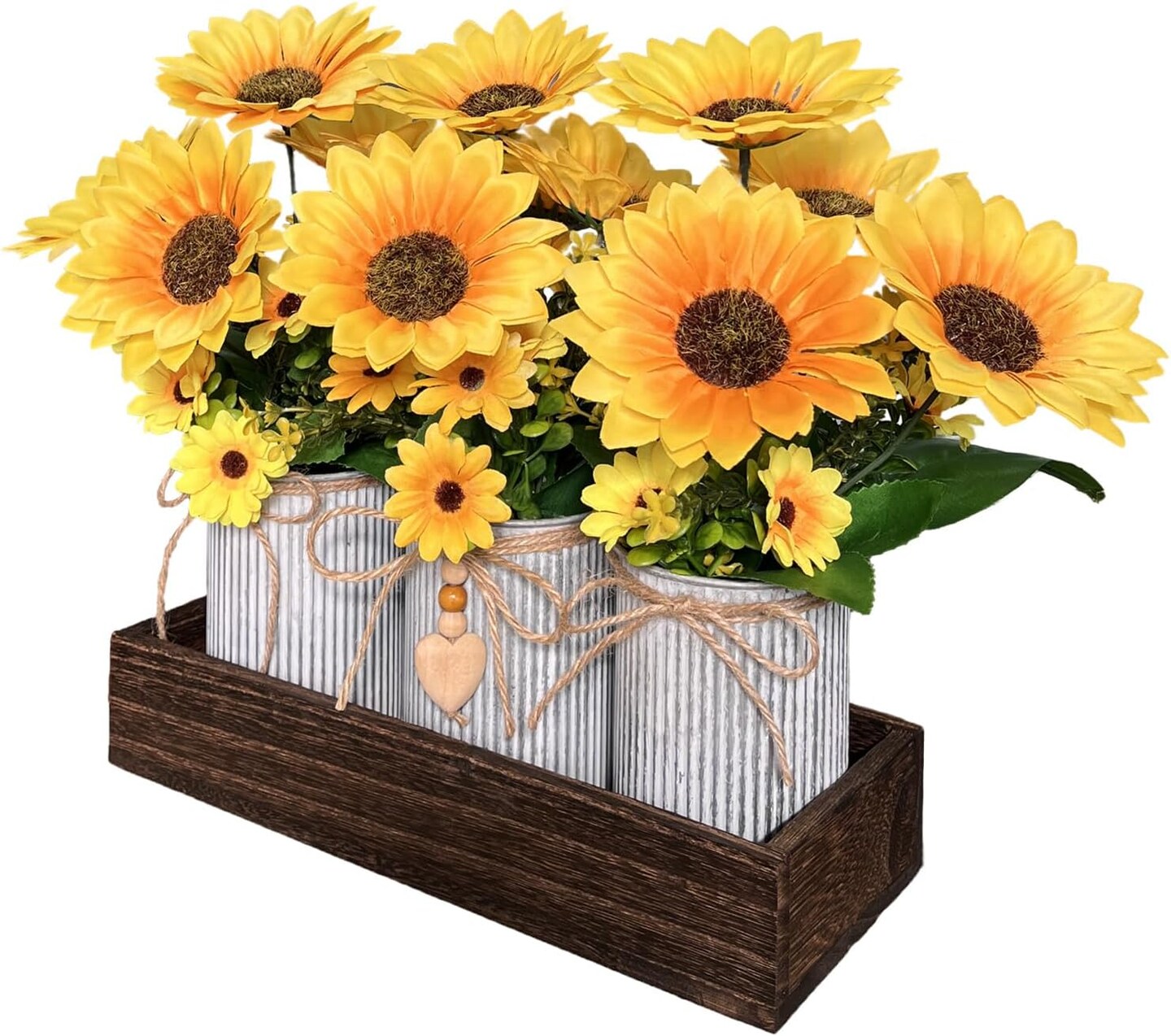 Artificial Sunflower Table Centerpieces – Farmhouse Decor for Home & Wedding