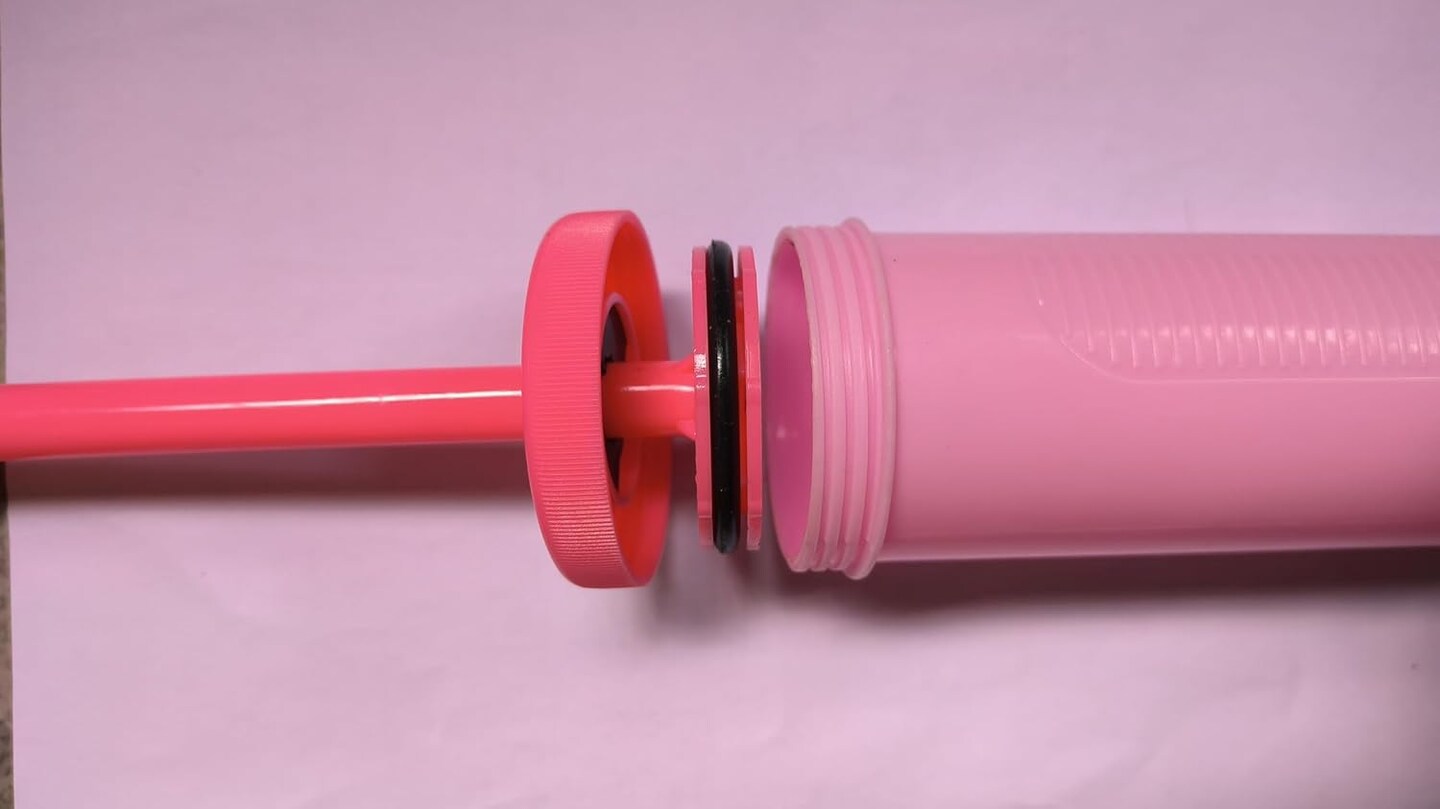 Two-Way Manual Balloon Pump, 2pcs Random Colors, Handheld Air Pump for Kids&#x2019; Party Balloons Supplies, Balloon Inflator by Hand, Manual Pump for Children&#x27;s Balloon, Party &#x26; Birthday Decorations