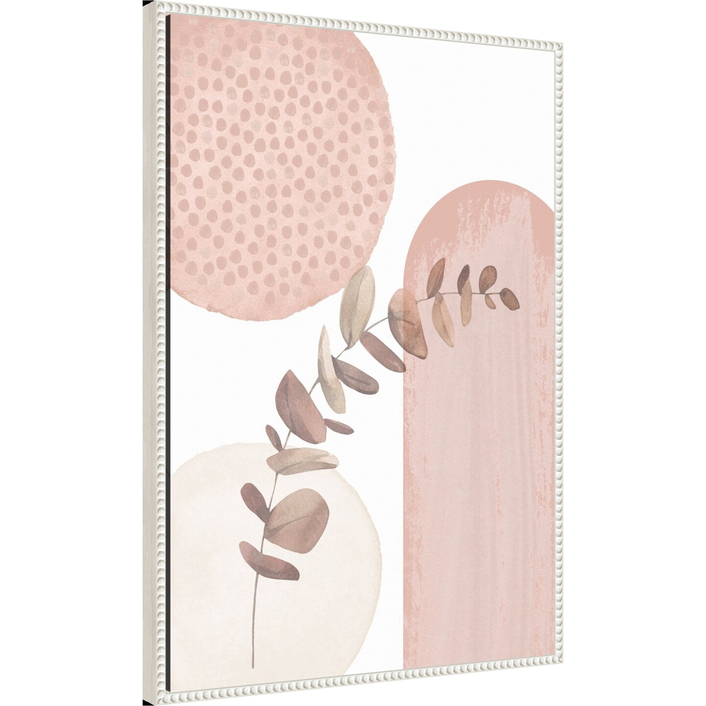 boho pink 3 by Sally Ann Moss Framed Canvas Wall Art