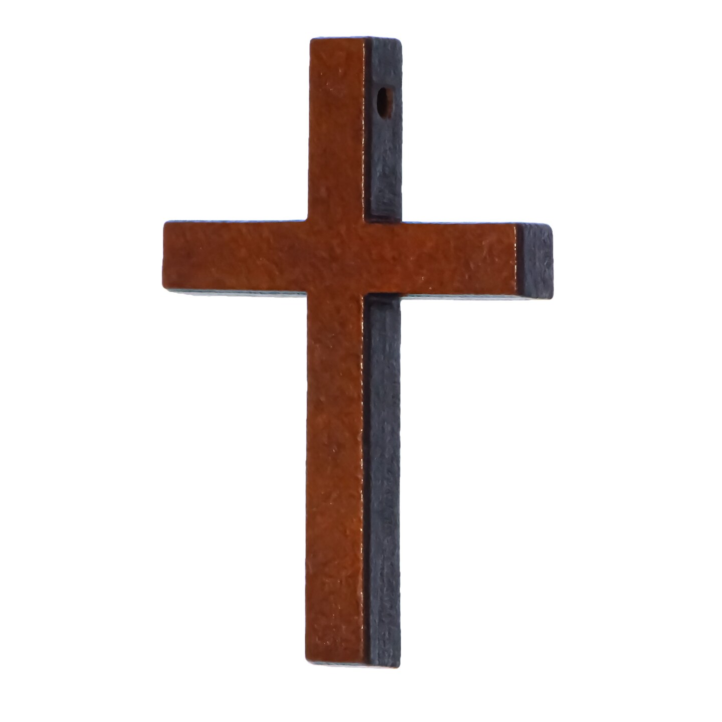 Small Wooden Cross Pendant for Necklace 1.68 Inches
