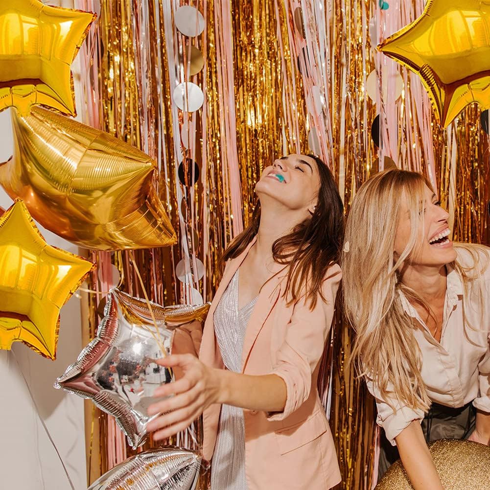 30 Pcs 18&#x22; Gold Star Balloons Foil Balloons Mylar Balloons for Birthday Party,Wedding,Valentine&#x27;s Day, engagement party&#xFF0C;Christmas,Baby Shower Backdrops Decorations