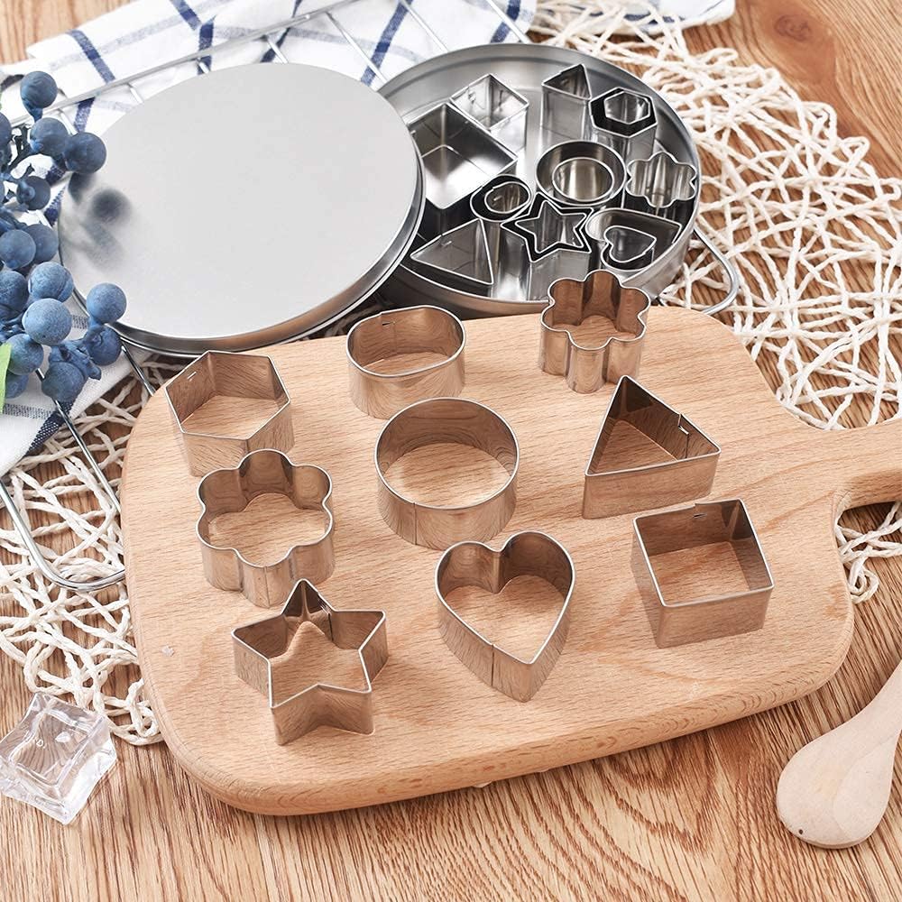 Stainless Steel Mini Cookie Cutter Set 24 Pieces