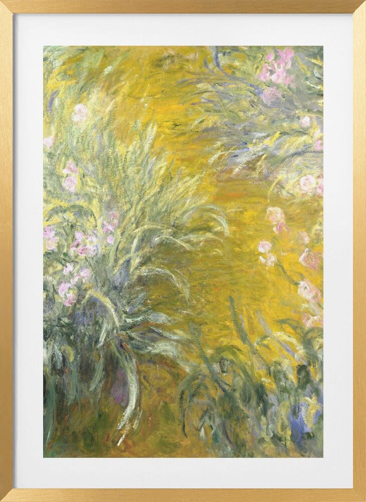 The Path through the Irises by Claude Monet Framed Art