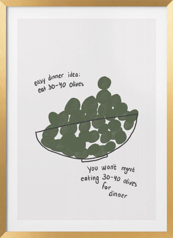 Olives for Dinner by Athene Fritsch Framed Art