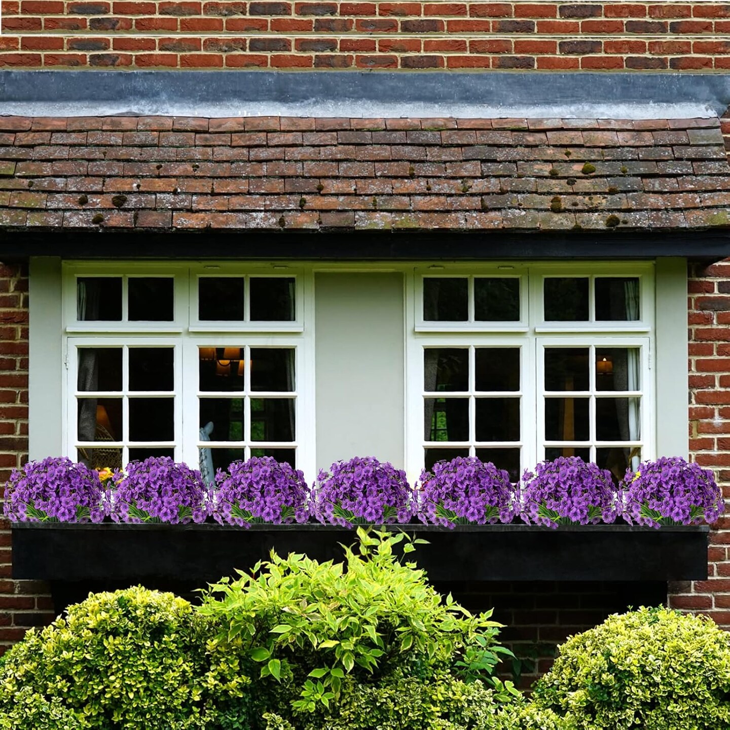 15 Bundles Summer Bushes Artificial Flowers UV Resistant Outdoor