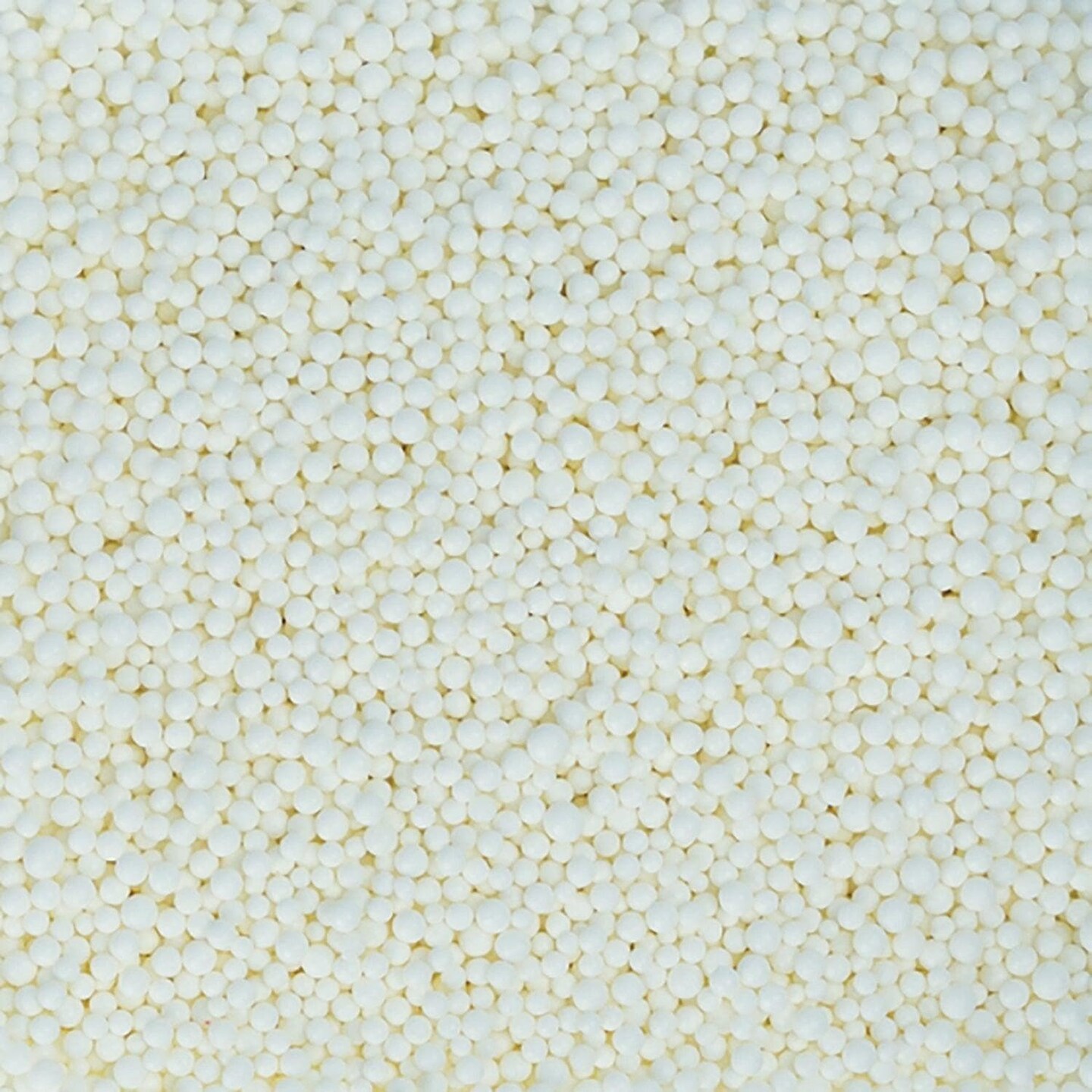 Krazy Sprinkles - White Mini Sprinkle Beads (1/2 Cup, 1x Jar) for Cakes, Ice Cream & Cookies