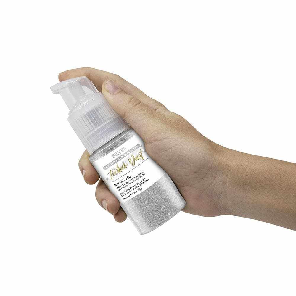 Silver Edible Glitter Spray 25g Pump | Tinker Dust&#xAE;