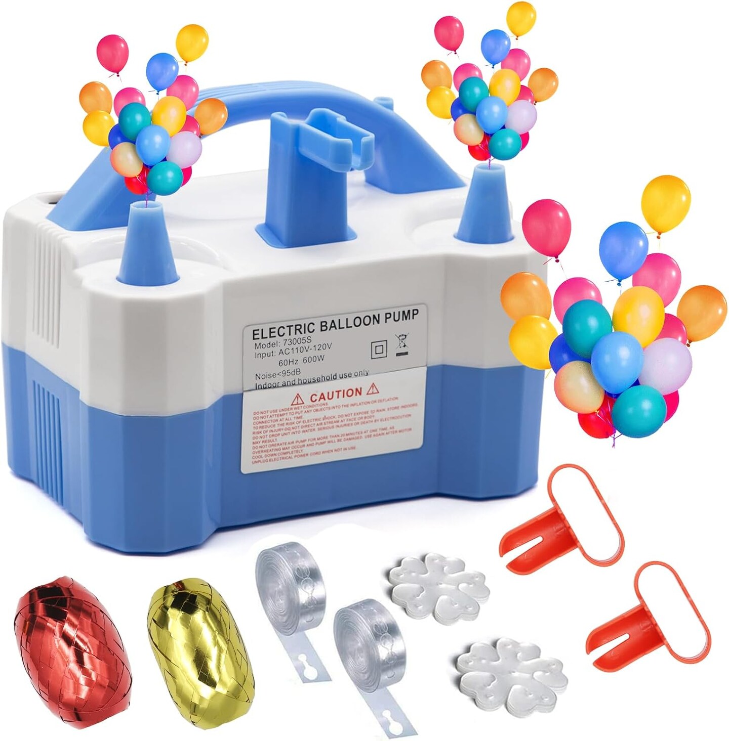 Electric Balloon Pump Electric Air Balloon Pump 110V 600W Balloon Blower Inflator for Garland Arch Party Decoration