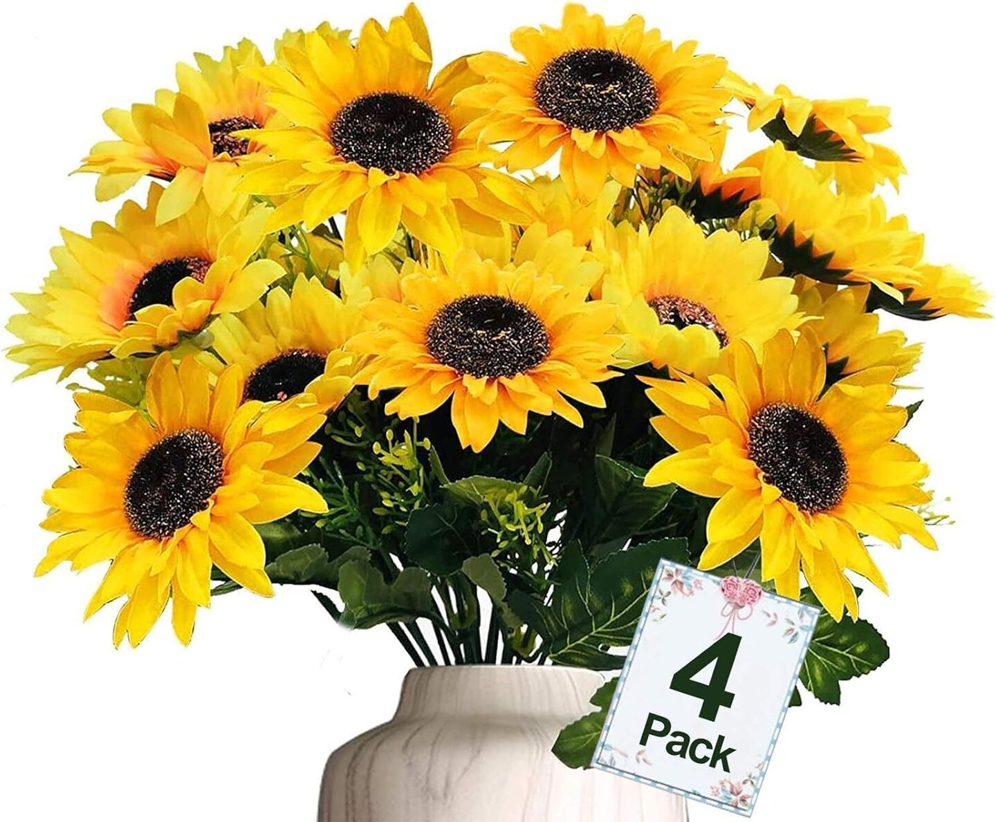 28Pcs Sunflowers Artificial Flowers Bulk Summer Decor Centerpiece