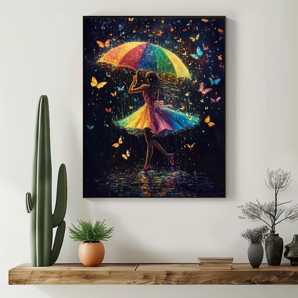 Diamond Art Kits for Adults Full Drill Round Diamond Painting Kits for Beginners Craft Kits for Home Wall Decor Gifts