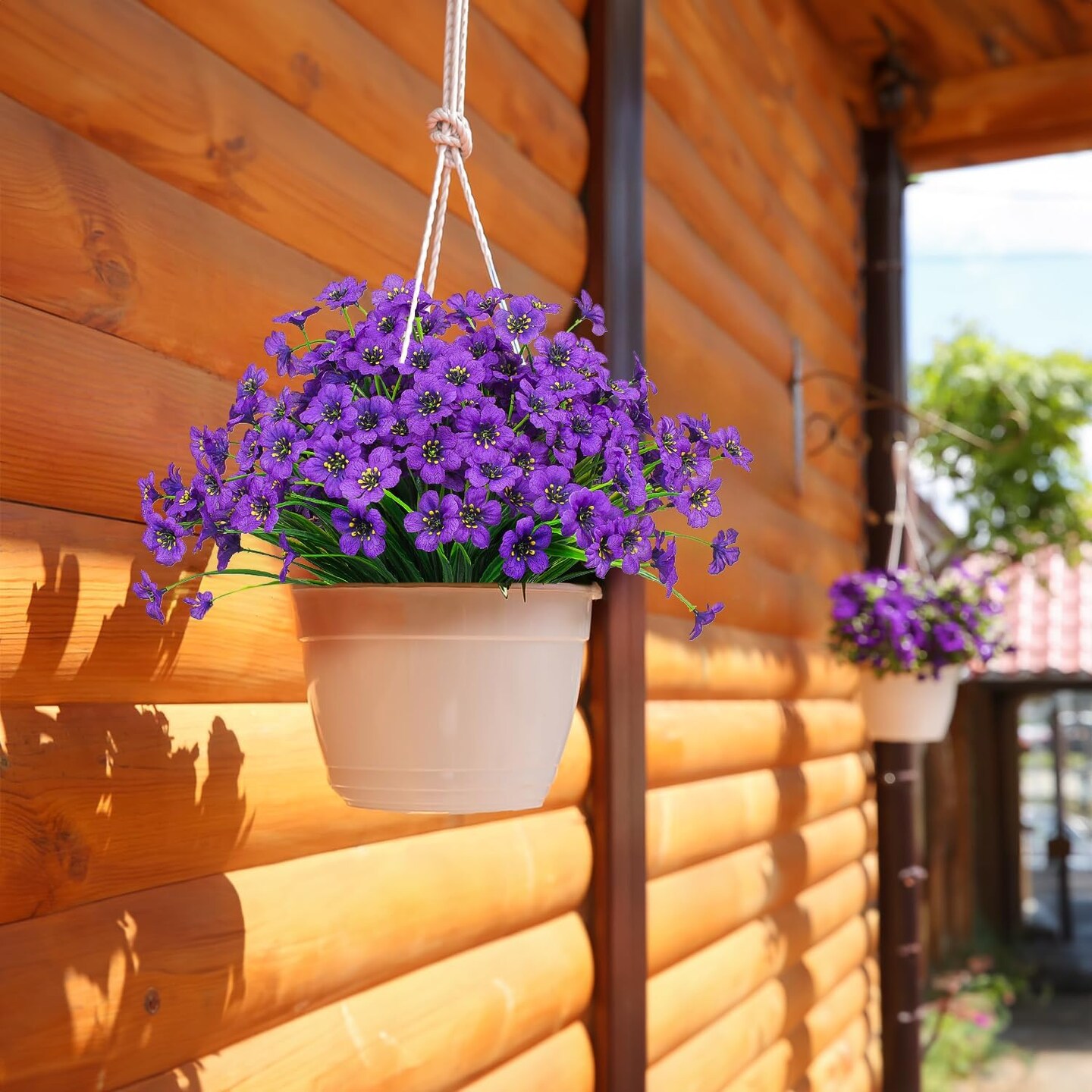 21 Bundles Summer Bushes Outdoor Artificial Flowers