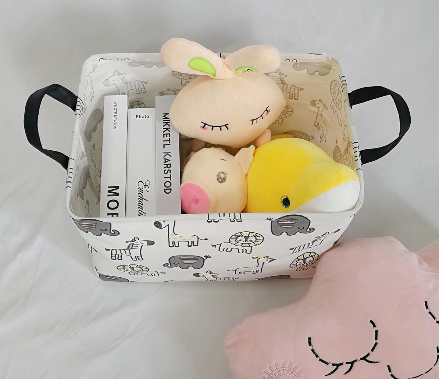 Summer basket Baby Gift Storage Basket Collapsible Nursery hamper Organizer Bin Waterproof Toy Box for Organizing