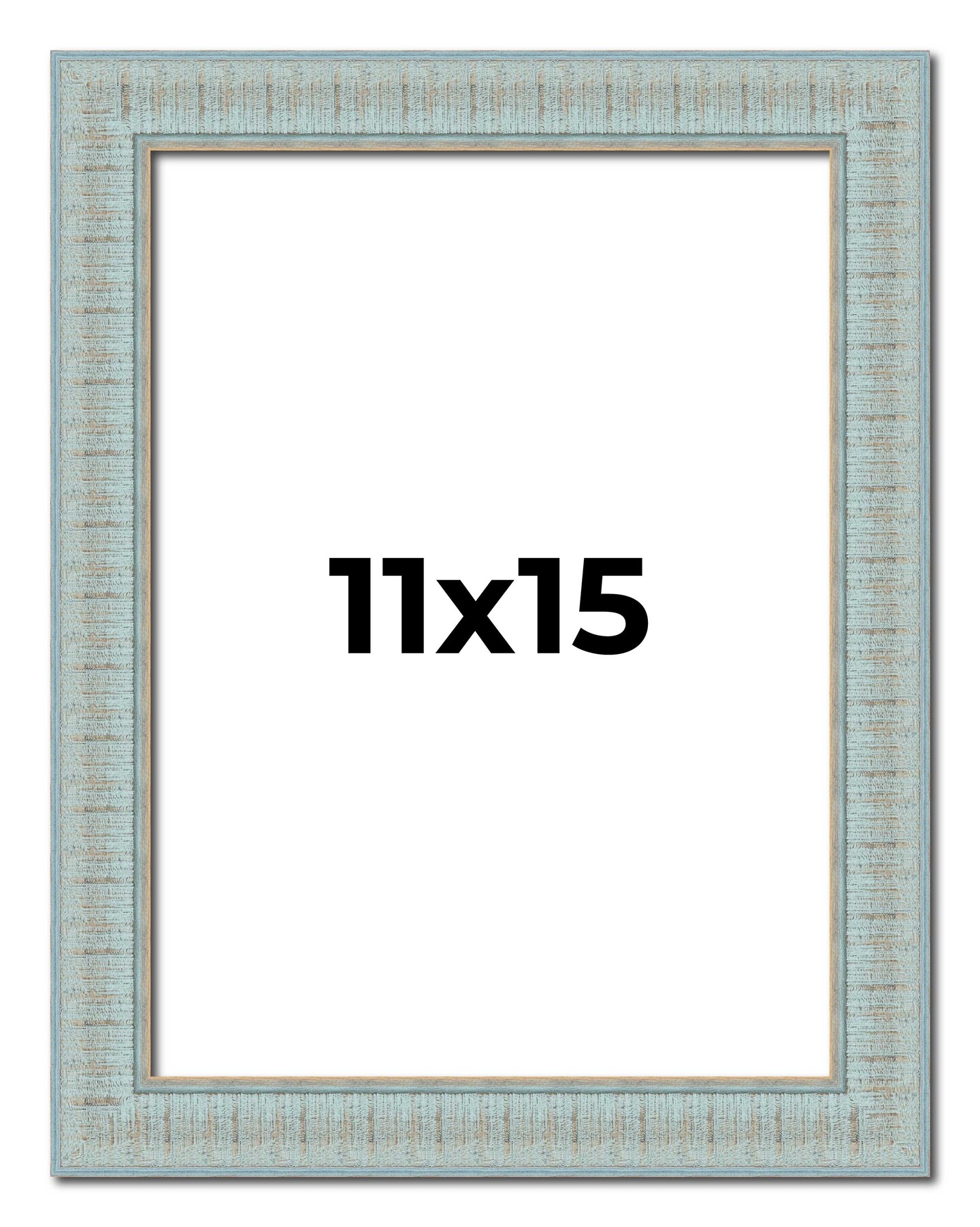 Refined Blue Picture Frame - UV Acrylic, Foam Board Backing, Hanging Hardware