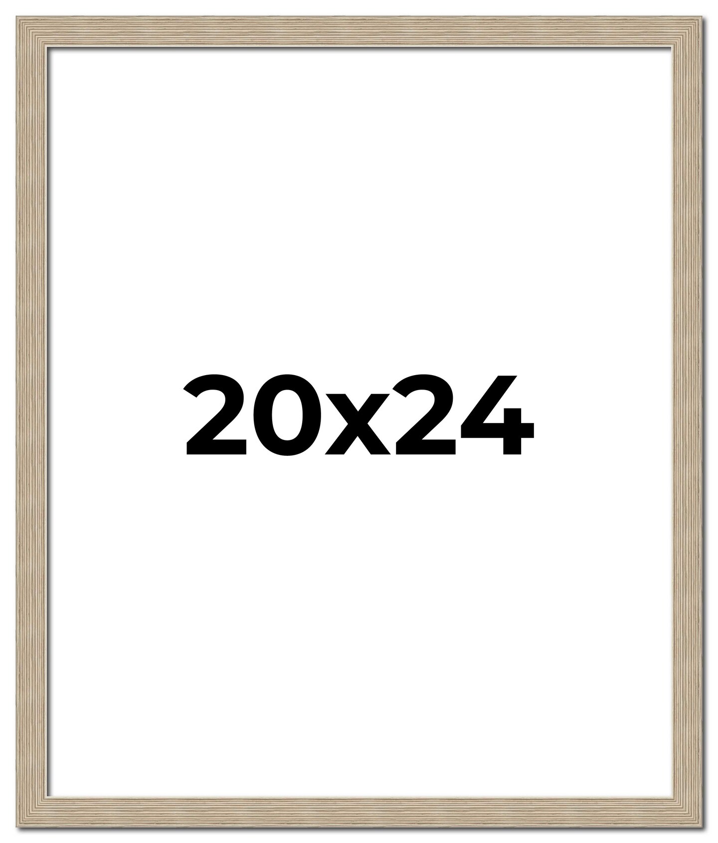 20x24 Thin Barnwood Picture Frame with UV-Resistant Acrylic & Acid Free Backing, Available in 2 Paint Finishes - Grey and Black