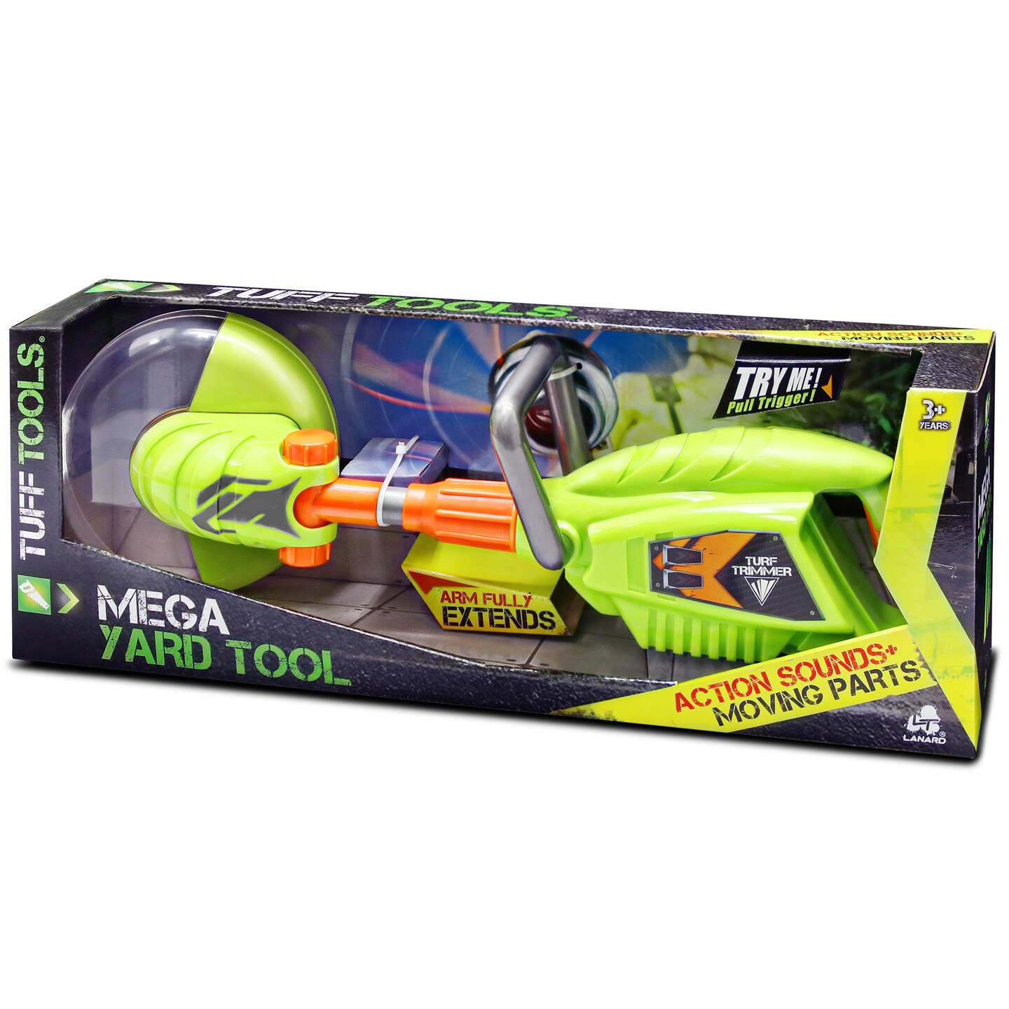 Lanard Tuff Tools: Weed Trimmer - Kids Lights &#x26; Sound Toy, Mega Yard Tool, Realistic Action Yard Work Toy, Battery Powered, Ages 3+