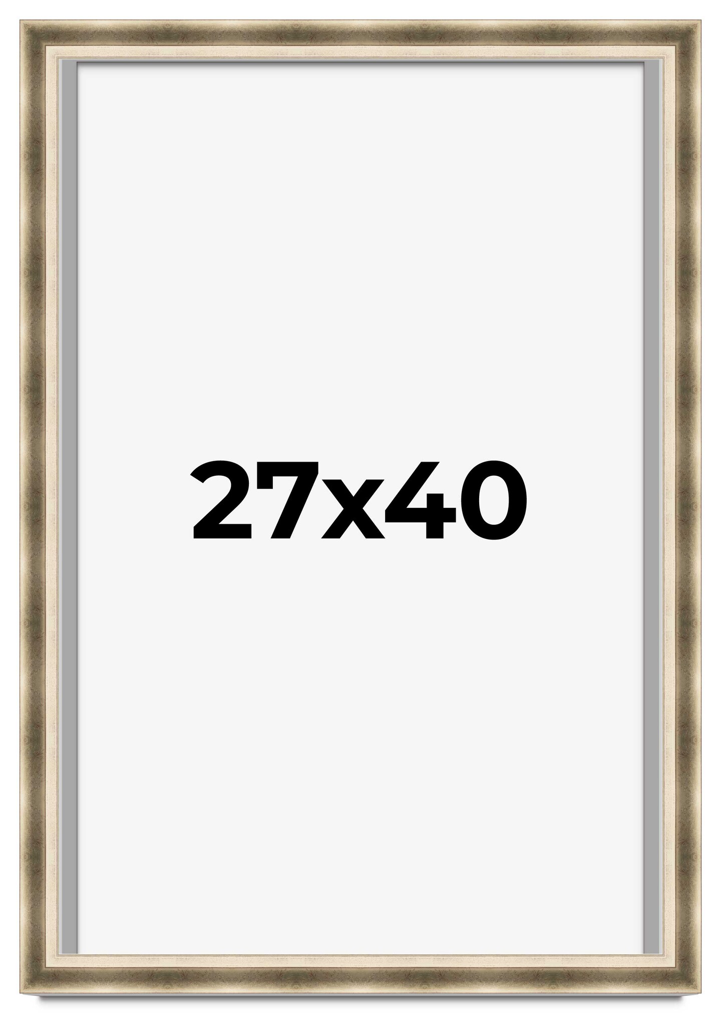 Shadow Box 1.75" Deep Silver Picture Frame - UV Acrylic, Foam Board Backing, Hanging Hardware