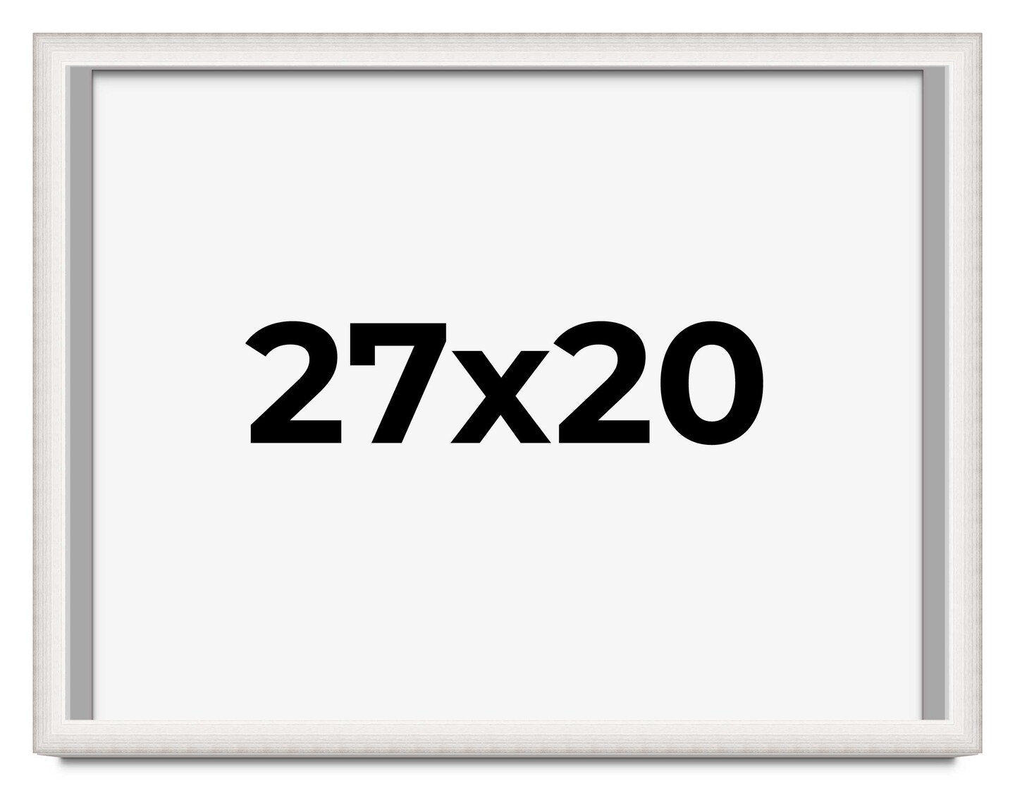 Shadow Box 1.5" Depth Silver Picture Frame - UV Acrylic, Backing Board, Hanging Hardware