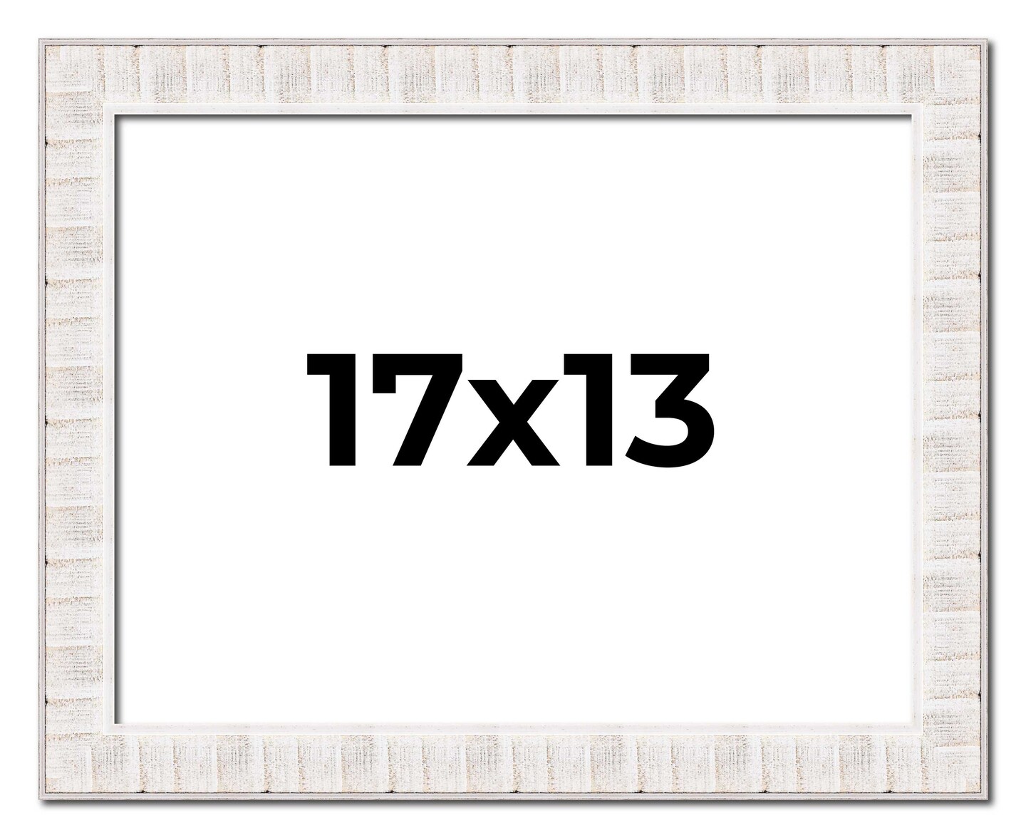 Sculpted White Picture Frame - UV Acrylic, Backing Board, Hanging Hardware Included