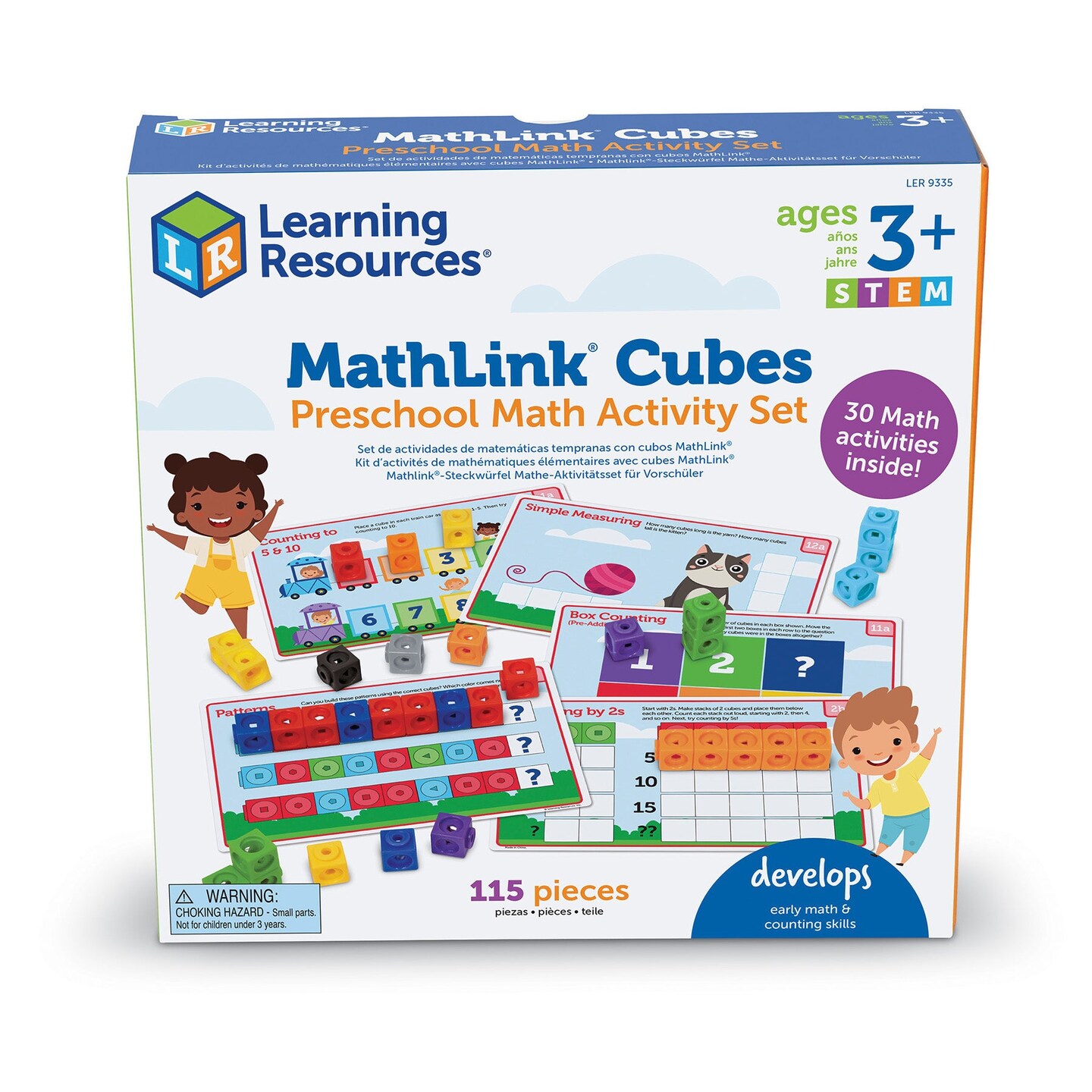 Mathlink&#xAE; Cubes Preschool Math Activity Set