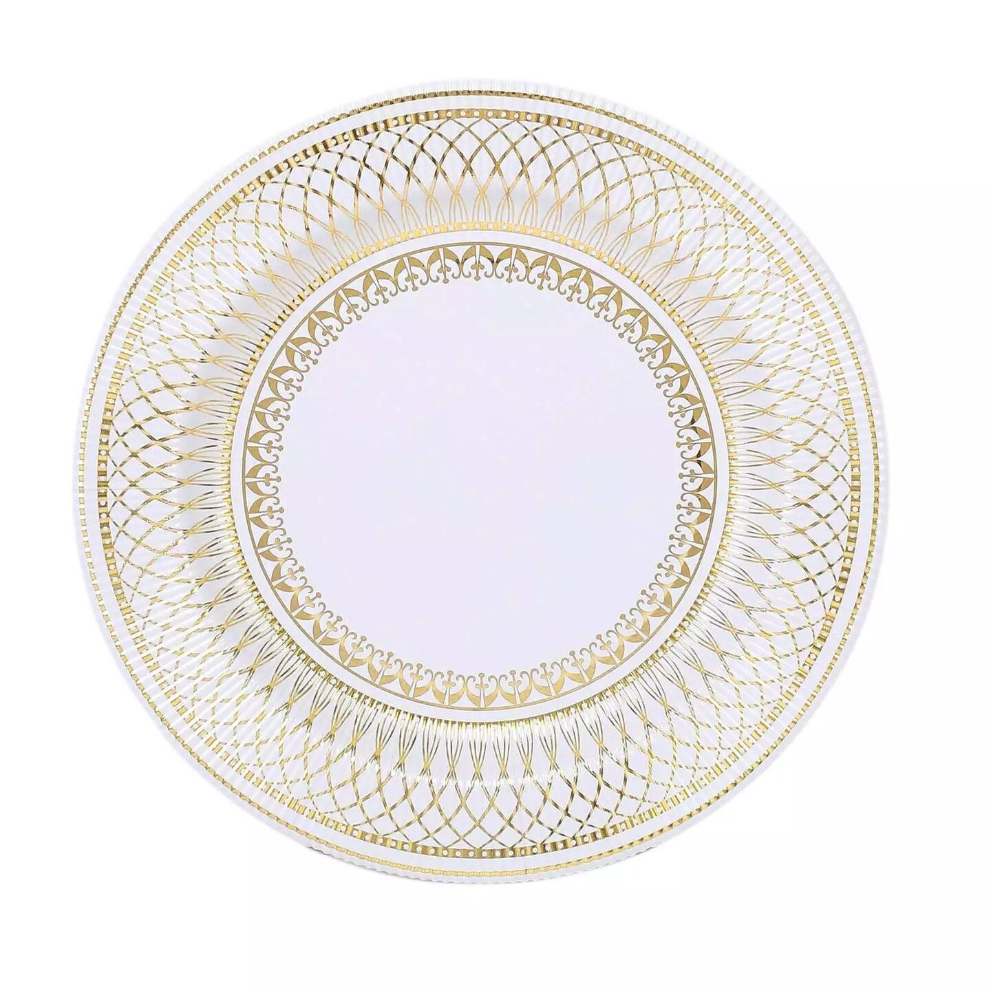 Clear & Gold 40 Piece Dinner & Lunch Plate Set by Celebrate It™
