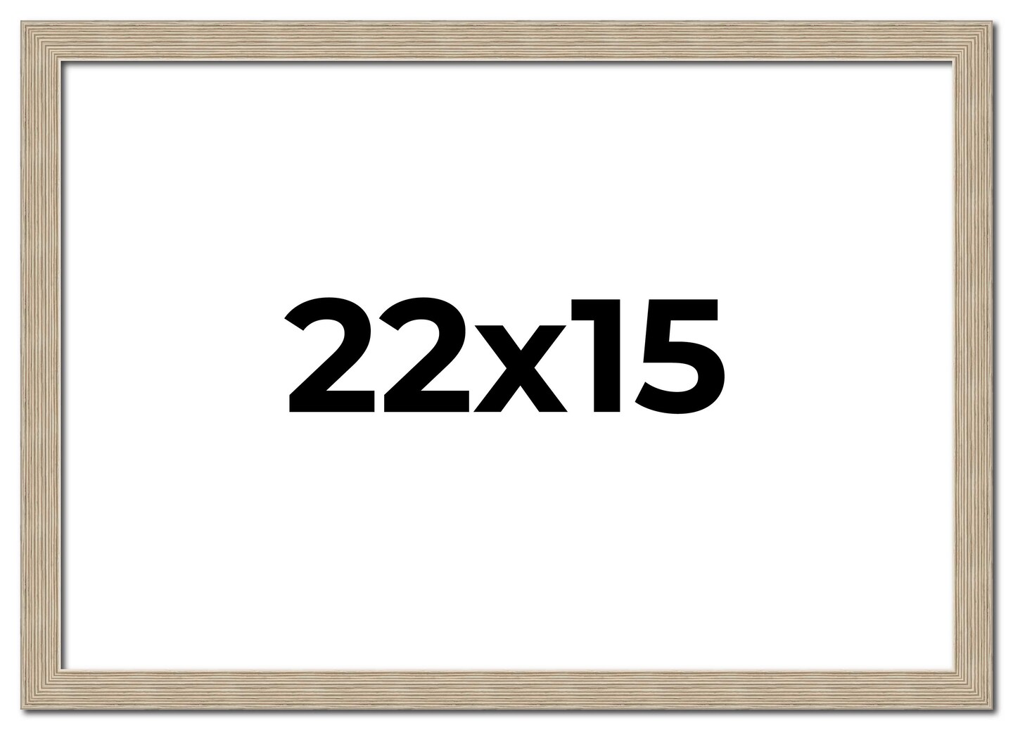 22x15 Thin Barnwood Picture Frame with UV-Resistant Acrylic & Acid Free Backing, Available in 2 Paint Finishes - Grey and Black