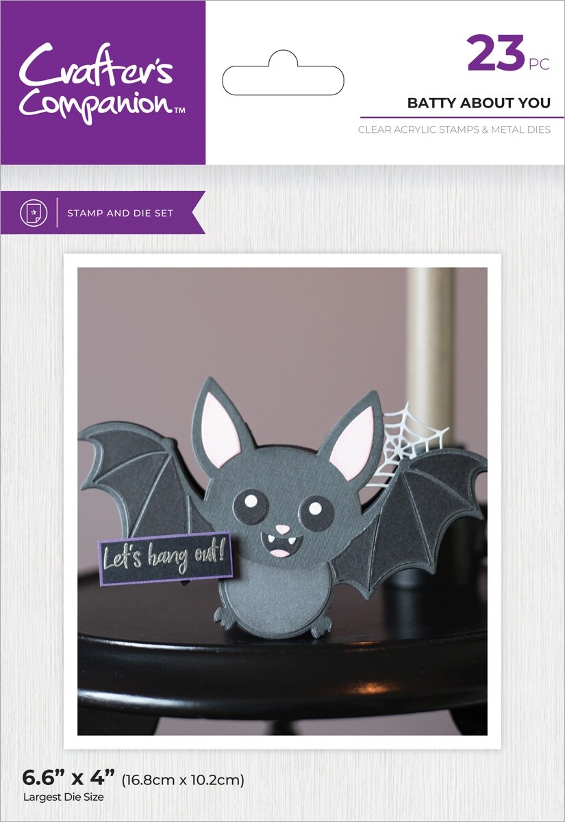 Crafter&#x27;s Companion Stamp &#x26; Die-Batty About You