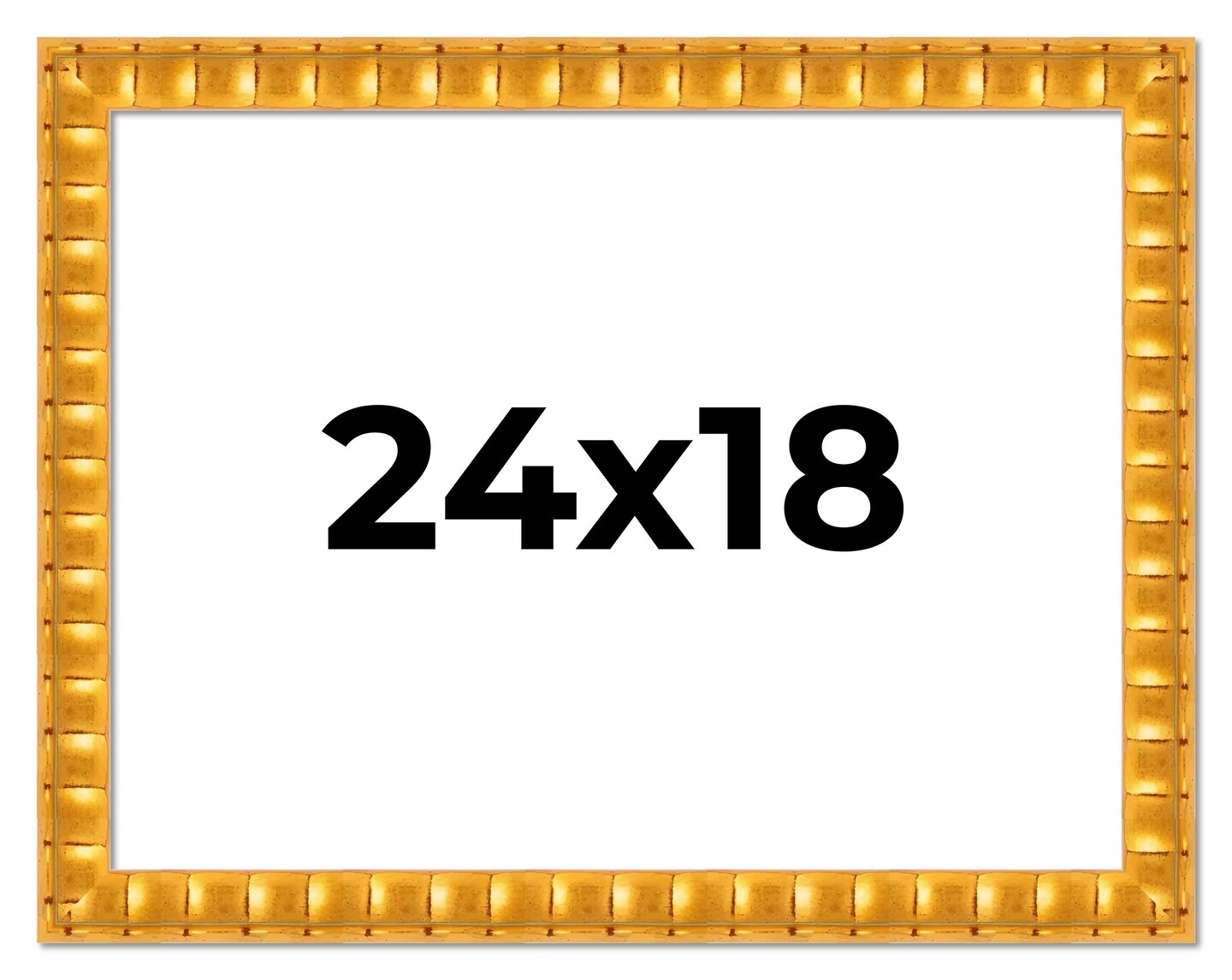 24x18 Bamboo Picture Frame with UV-Resistant Acrylic &#x26; Acid Free Backing, Available in  4 Finishes - Brown, Black, Gold, and Natural