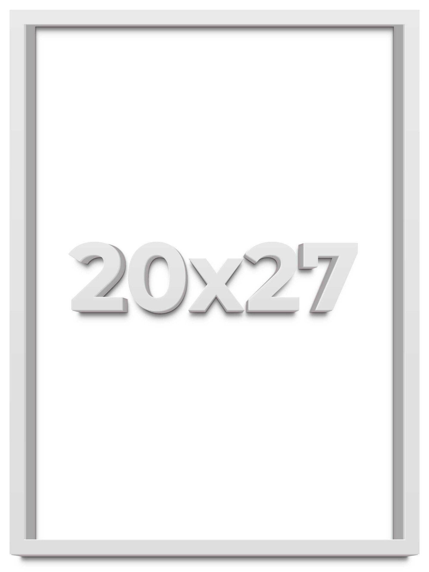 20x27 Deep Shadow Box Picture Frame with UV-Resistant Acrylic &#x26; Acid Free Backing, Available in 4 Finishes - Gold, Silver, Brown, White