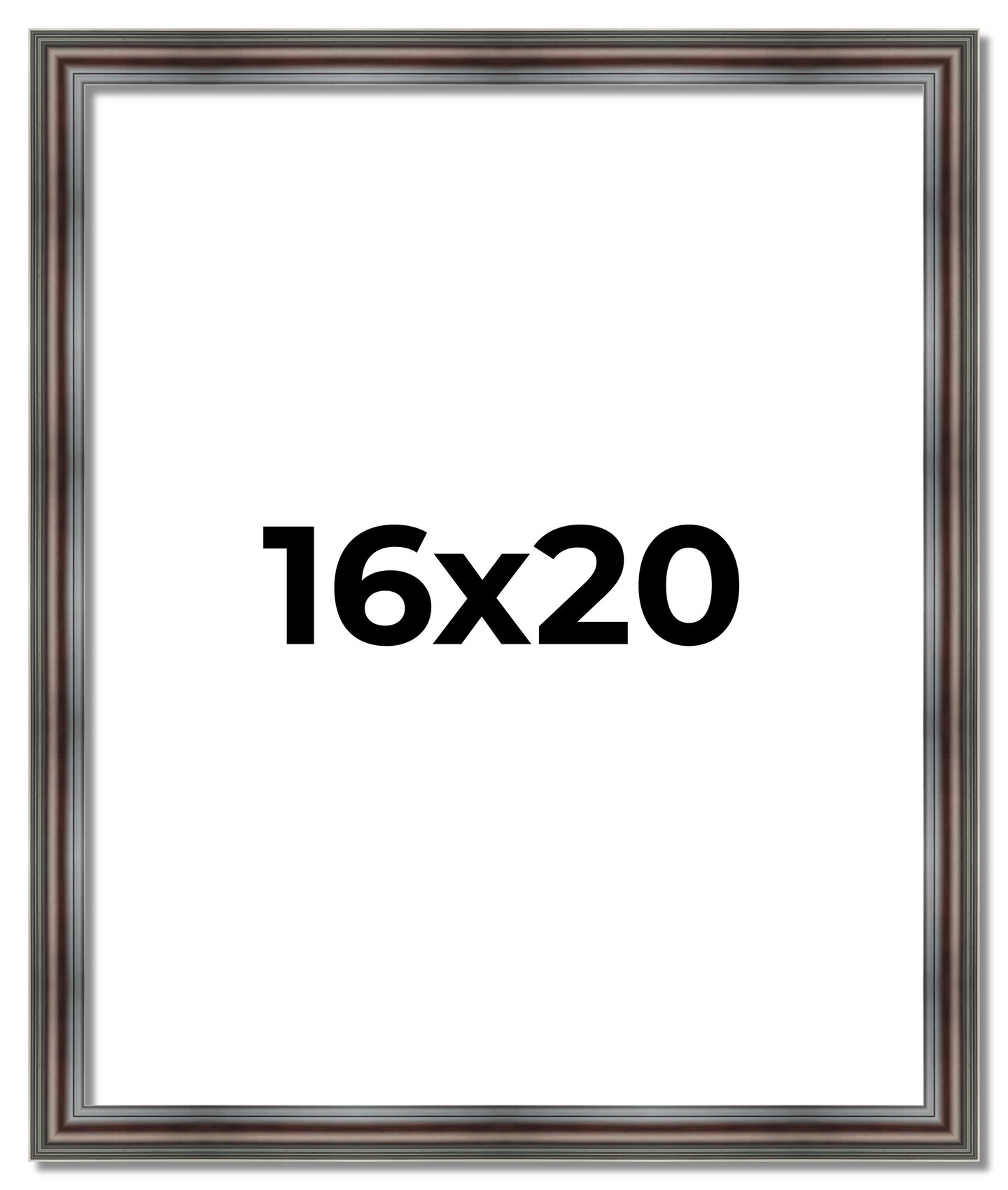 Shadow Box 1.75" Deep Brown Picture Frame - UV Acrylic, Foam Board Backing, Hanging Hardware