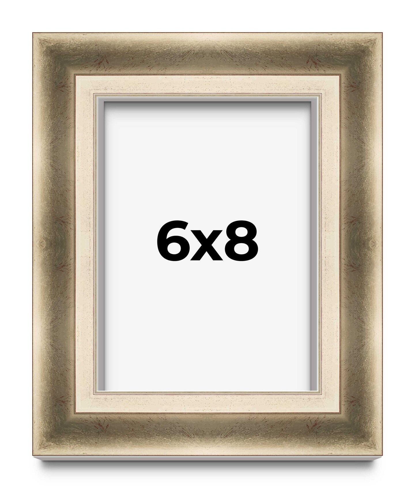 6x8 Deep Shadow Box Picture Frame with UV-Resistant Acrylic &#x26; Acid Free Backing, Available in 4 Finishes - Gold, Silver, Brown, White