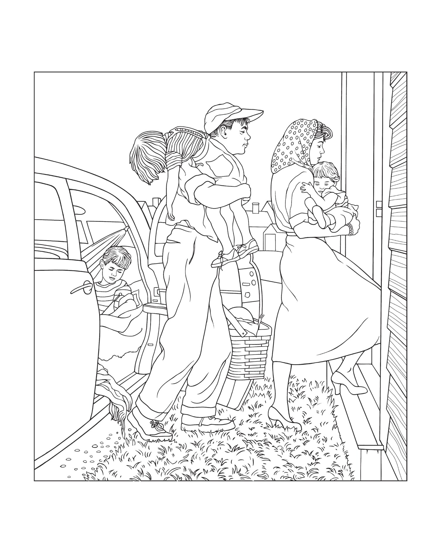 Creative Haven: Saturday Evening Post American Coloring-Softcover