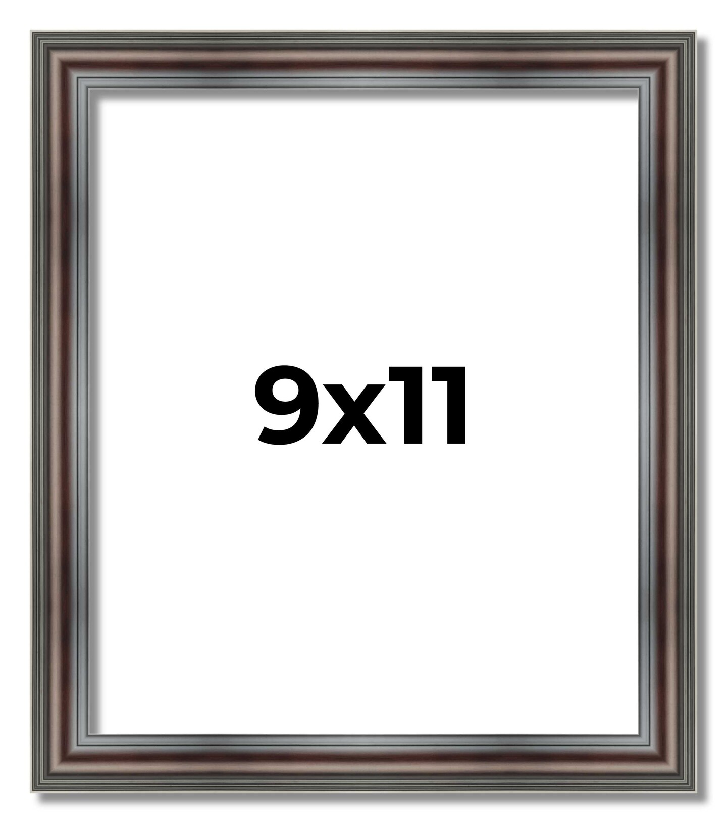 Photo Size Shadow Box 1.75" Deep Brown Frame - UV Acrylic, Backing, Hanging Hardware