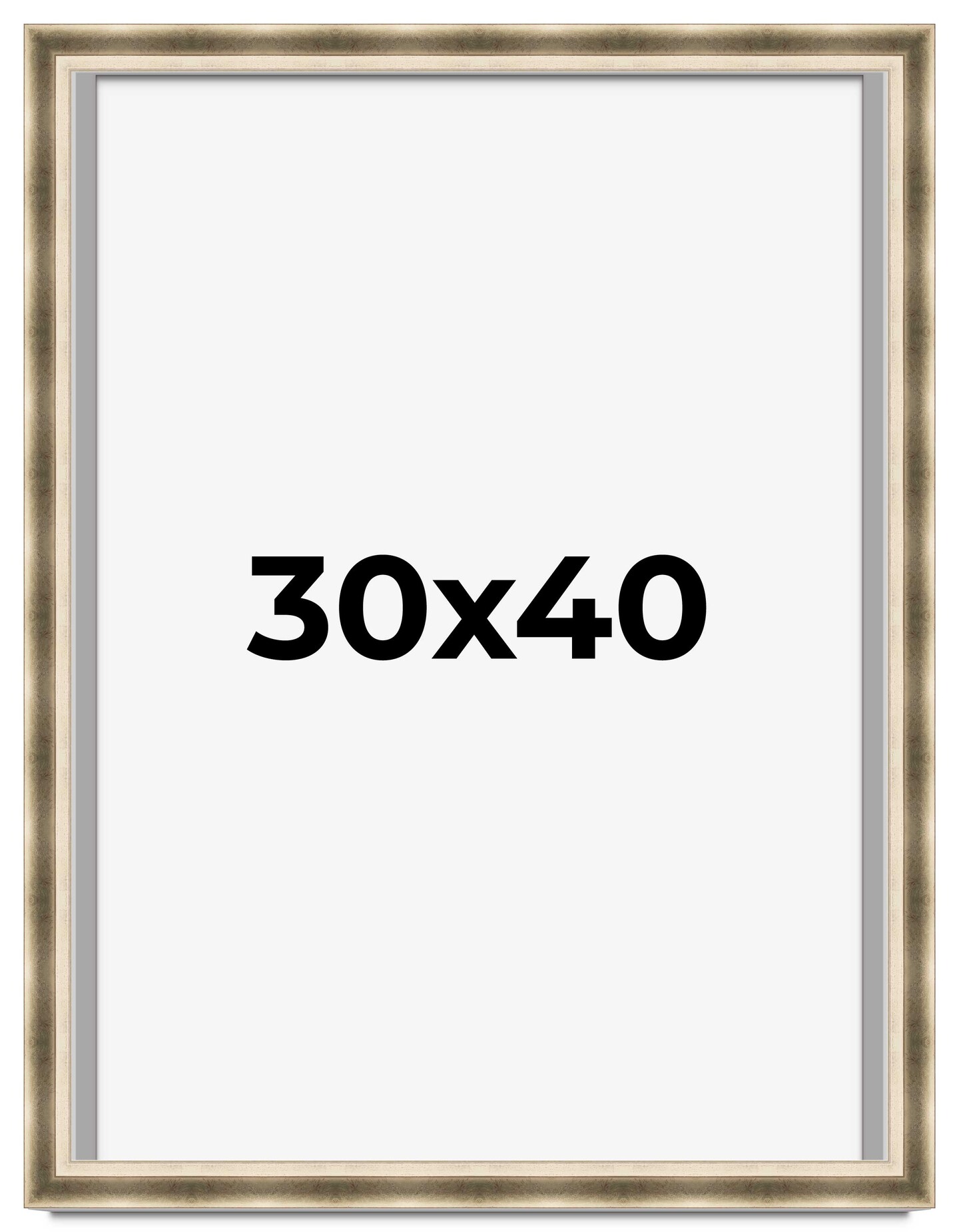 30x40 Deep Shadow Box Picture Frame with UV-Resistant Acrylic & Acid Free Backing, Available in 4 Finishes - Gold, Silver, Brown, White