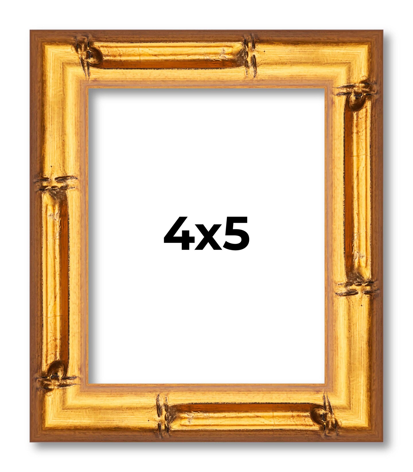 4x5 Bamboo Picture Frame with UV-Resistant Acrylic &#x26; Acid Free Backing, Available in  4 Finishes - Brown, Black, Gold, and Natural