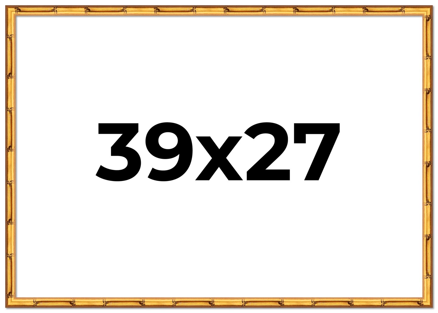 39x27 Bamboo Picture Frame with UV-Resistant Acrylic & Acid Free