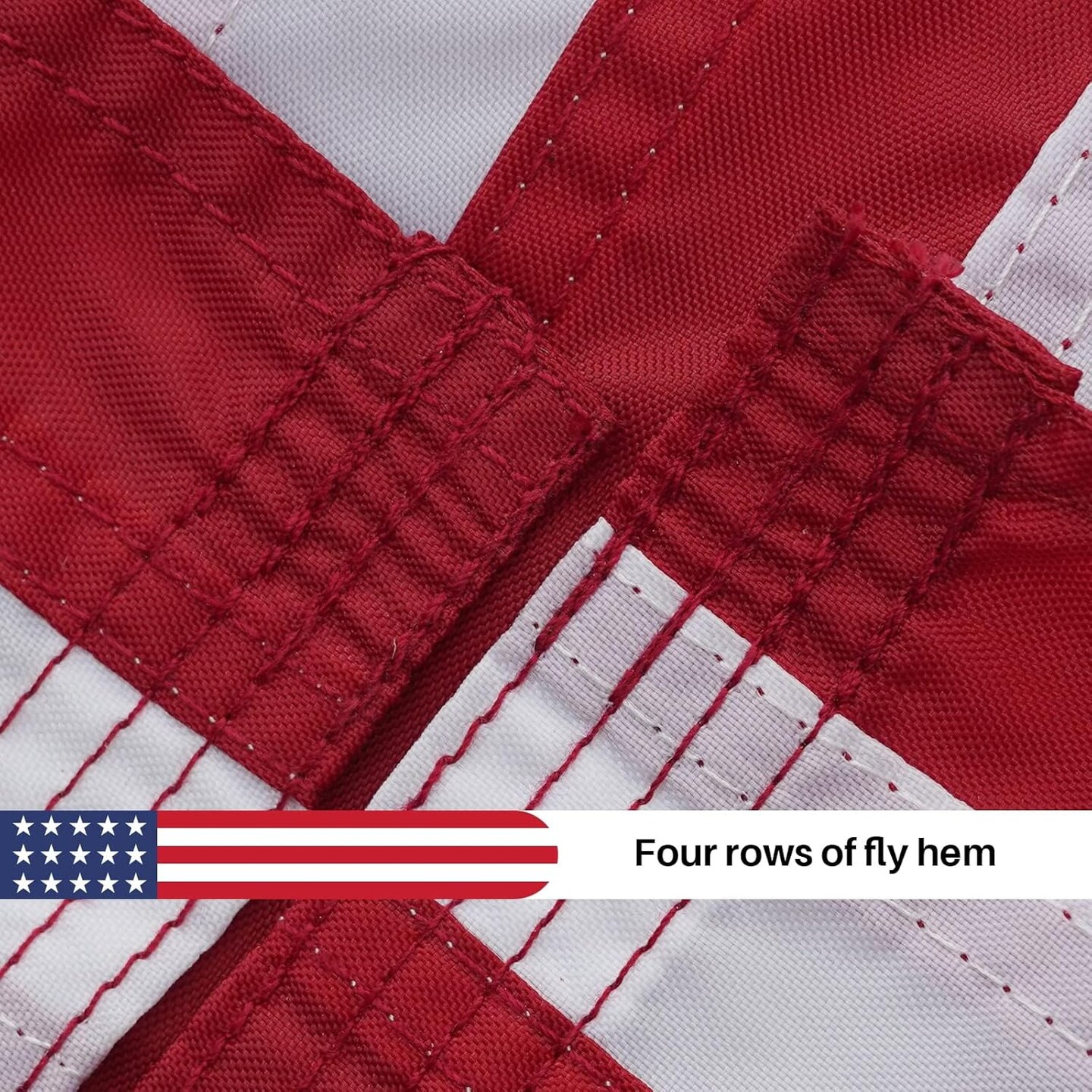 2 Pack American Flag 12x18 Inches Embroidered Small American Boat Flag Nautical Patriotic US United Flags for Outside with 2 Brass Grommets
