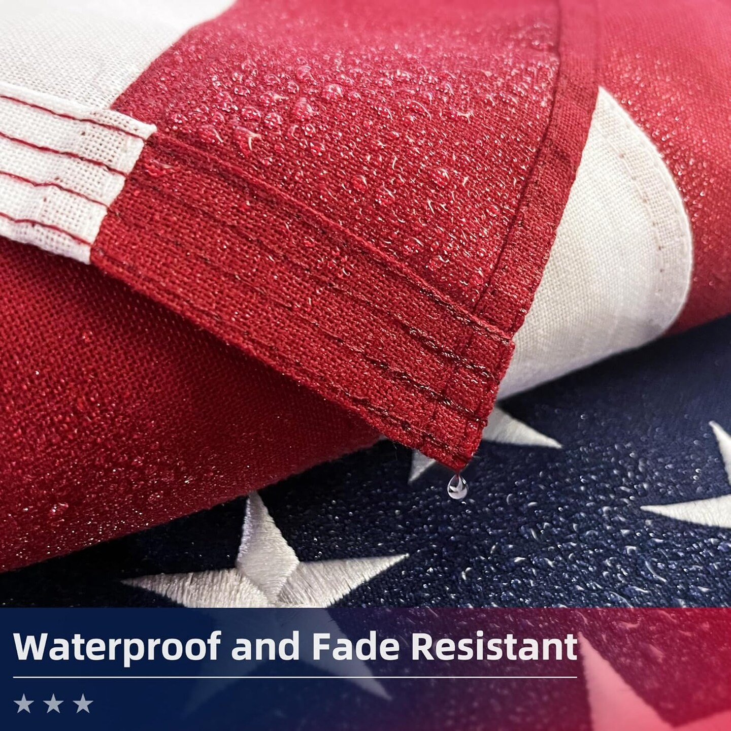 Premium American Flag 3x5 Ft TearProof Series for Outside, Heavy Duty Outdoor&#xFF0C;Longest Lasting, Super Tough Fade Resistant Spun Polyester, High Wind US Outdoor Flags Embroidered Stars, Sewn Stripes, Brass Grommets