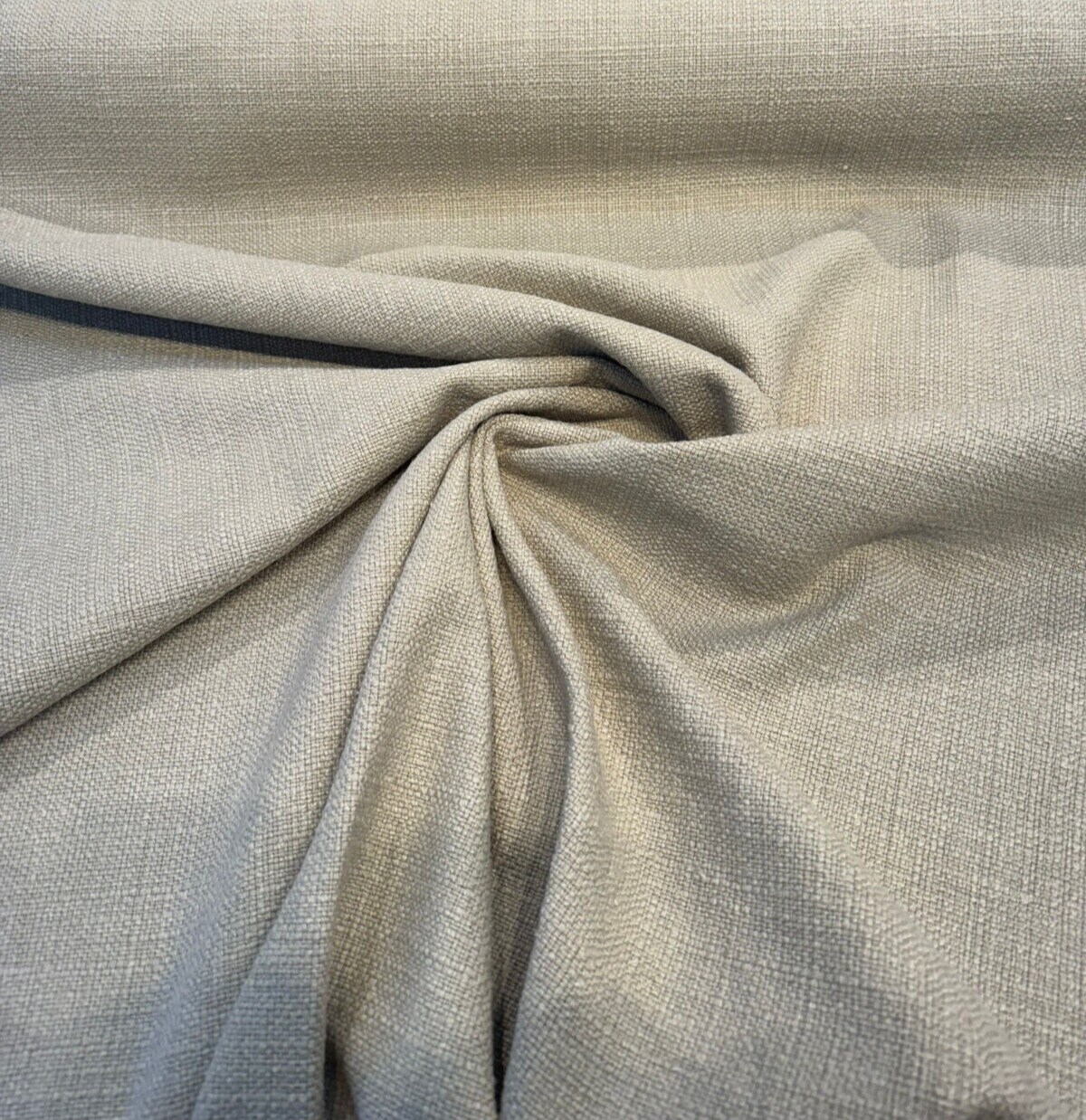 1 Yard Stonebrook Pewter Slub Linen Cotton Fabric for Upholstery and Drapery 54 Inches Wide