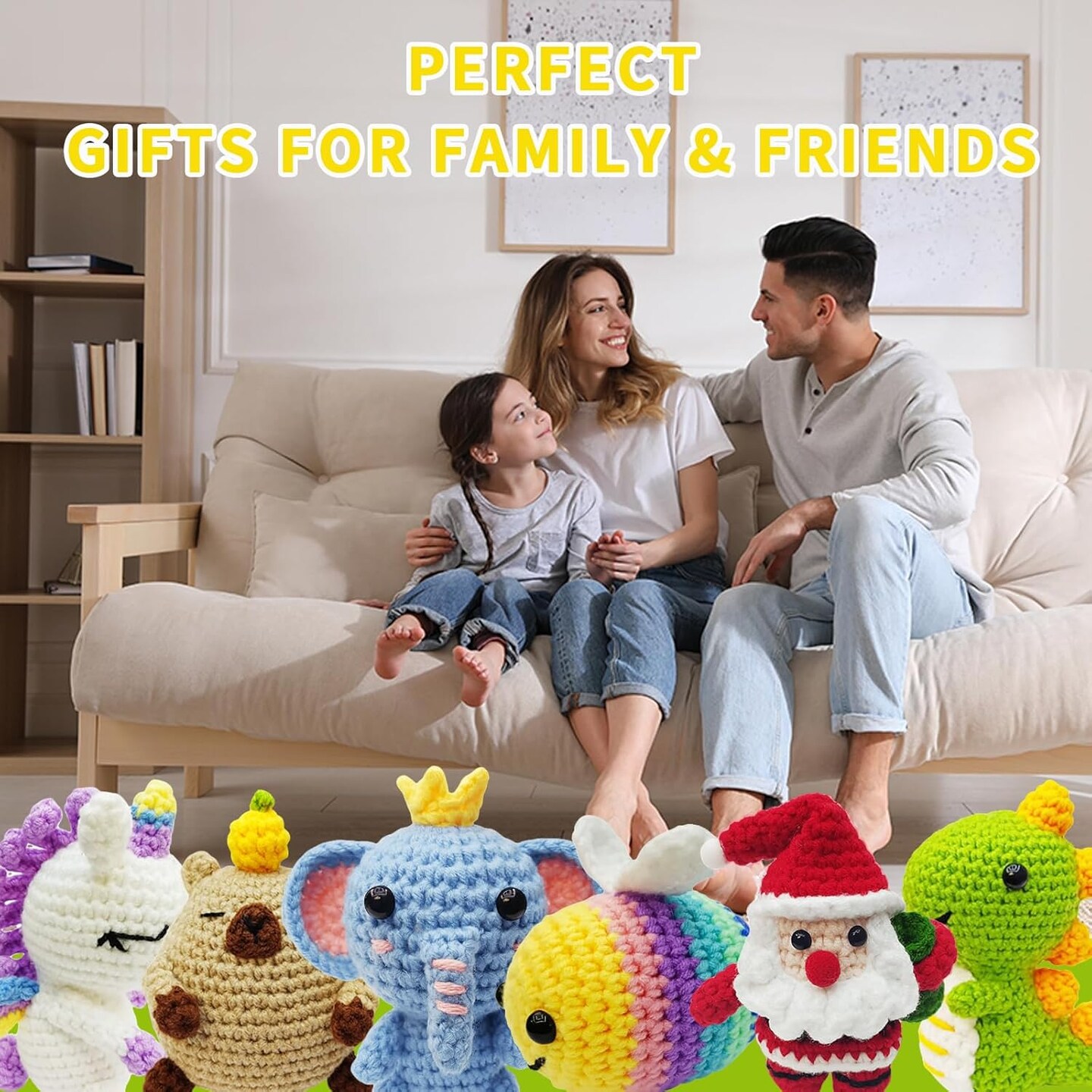 6Pcs Crochet Animal Kits For Beginners