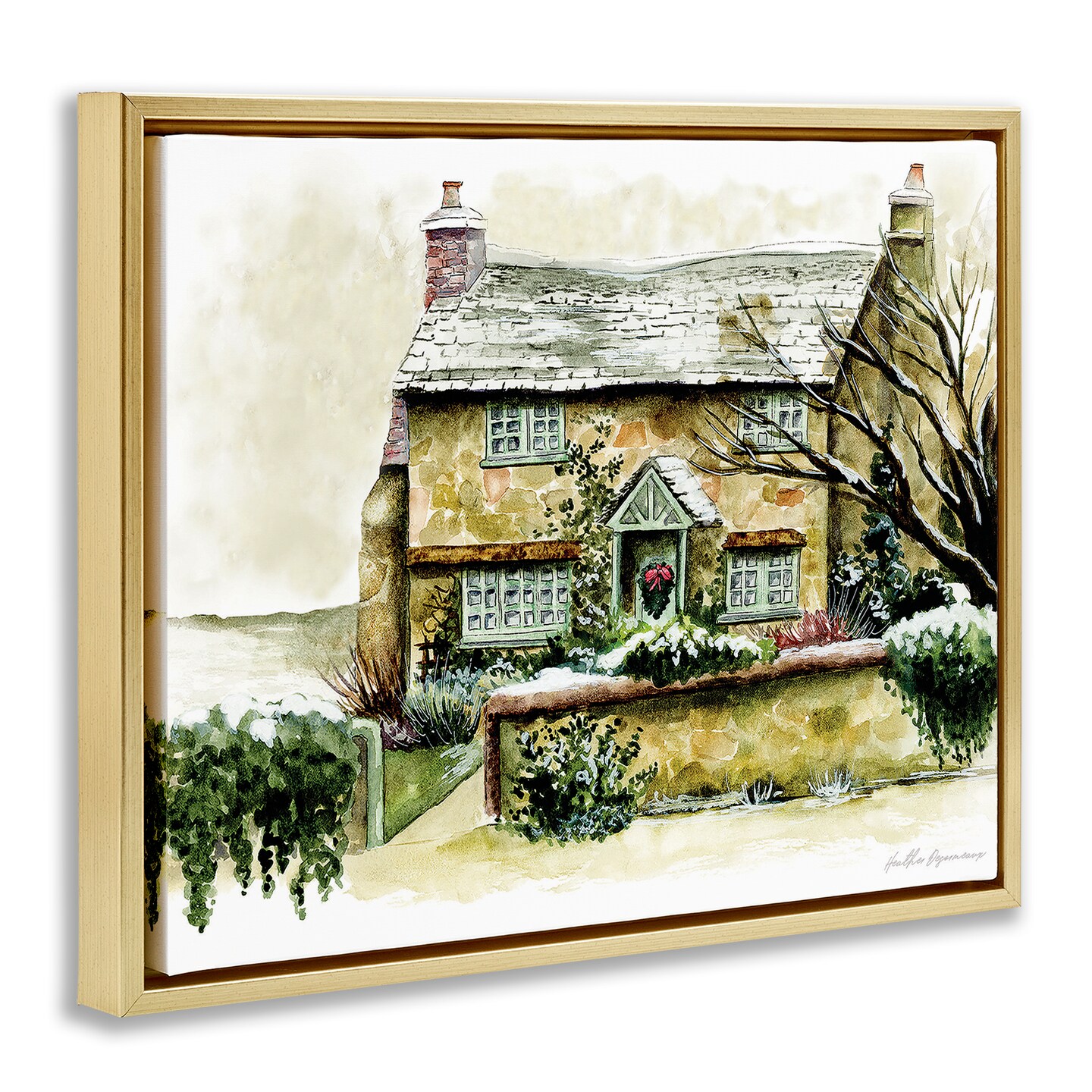Stupell Industries English Cottage Painting Floating Frame By Heather Desormeaux