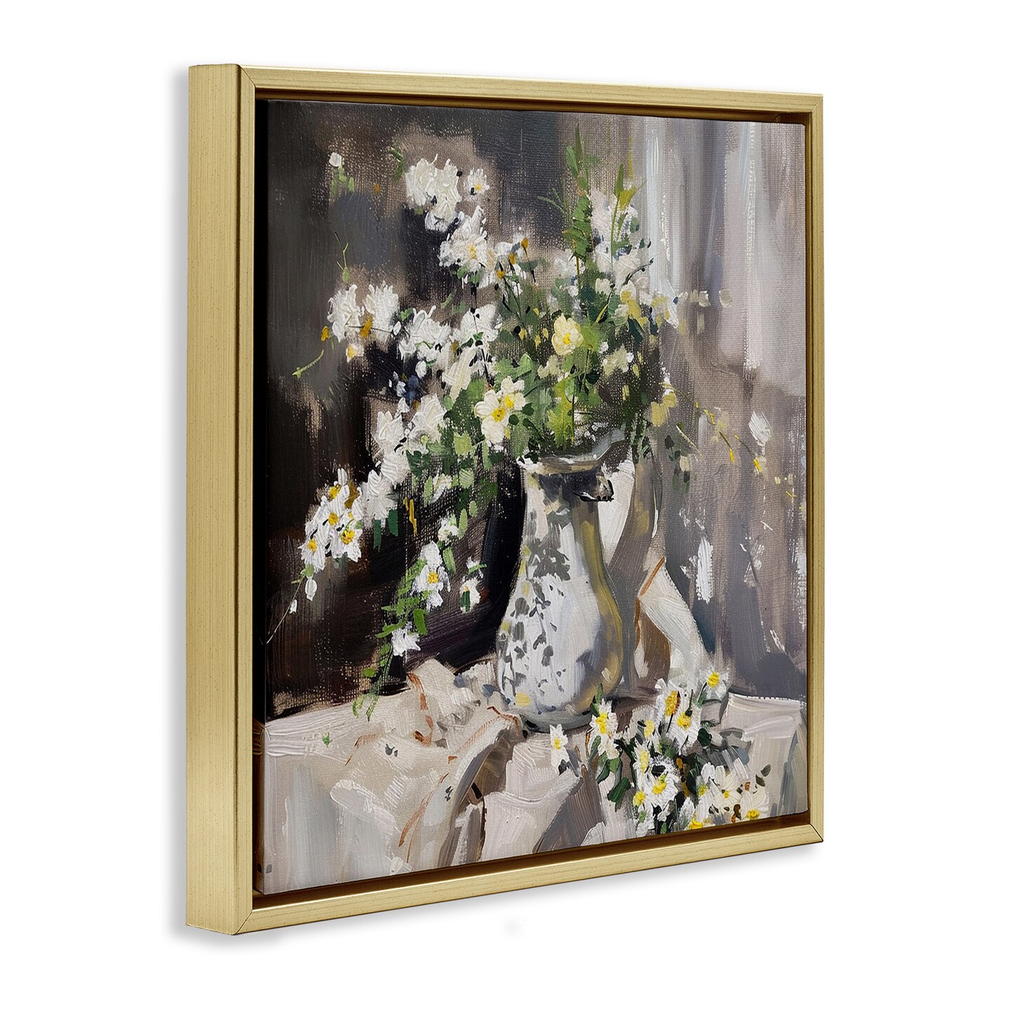 Stupell Industries Late Day Sun on Vase Floating Frame By Walker Noble
