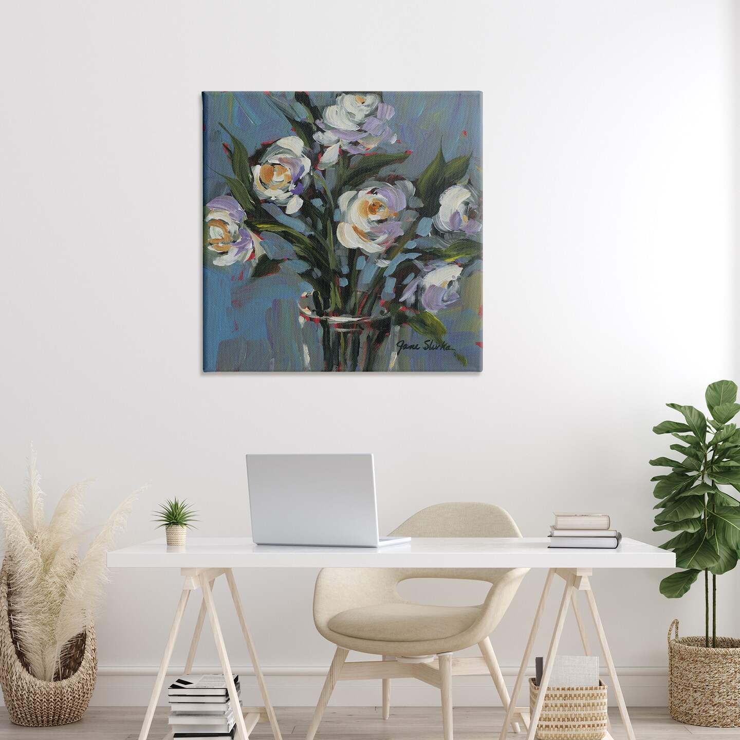 Stupell Industries Florals That Make You Smile Canvas By JANE SLIVKA