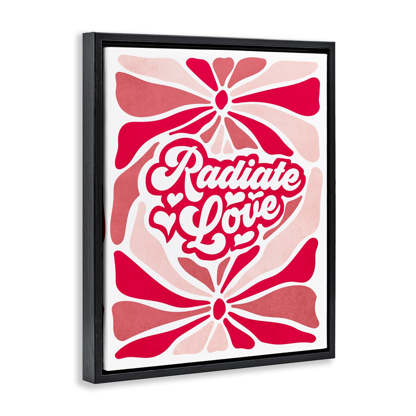 Stupell Industries Radiate Love Groovy Pattern Floating Frame By Ziwei Li