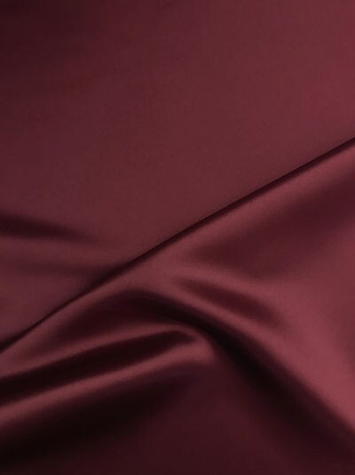 1 Yard Burgundy Dull Satin Fabric 58/59&#x22; Wide Matte Polyester