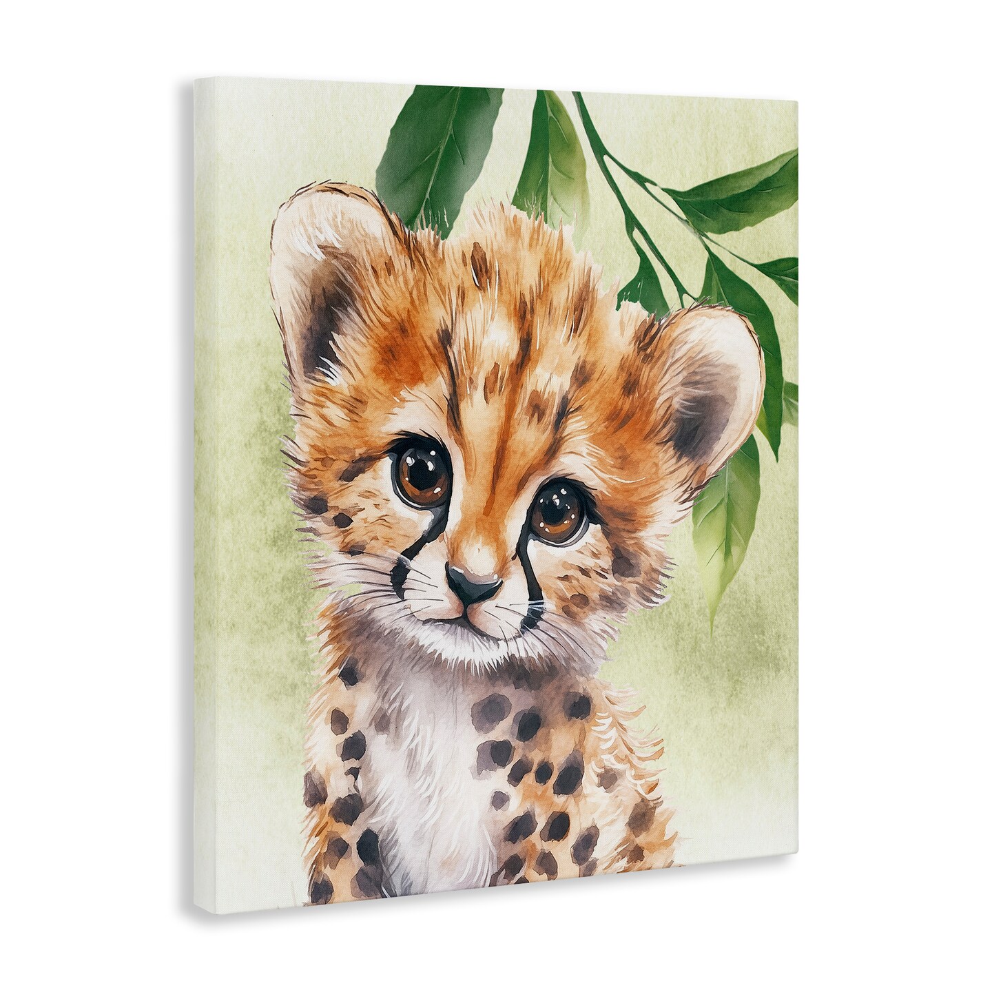 Stupell Industries Jungle Friends Baby Cheetah Canvas By Christine Simpson Art
