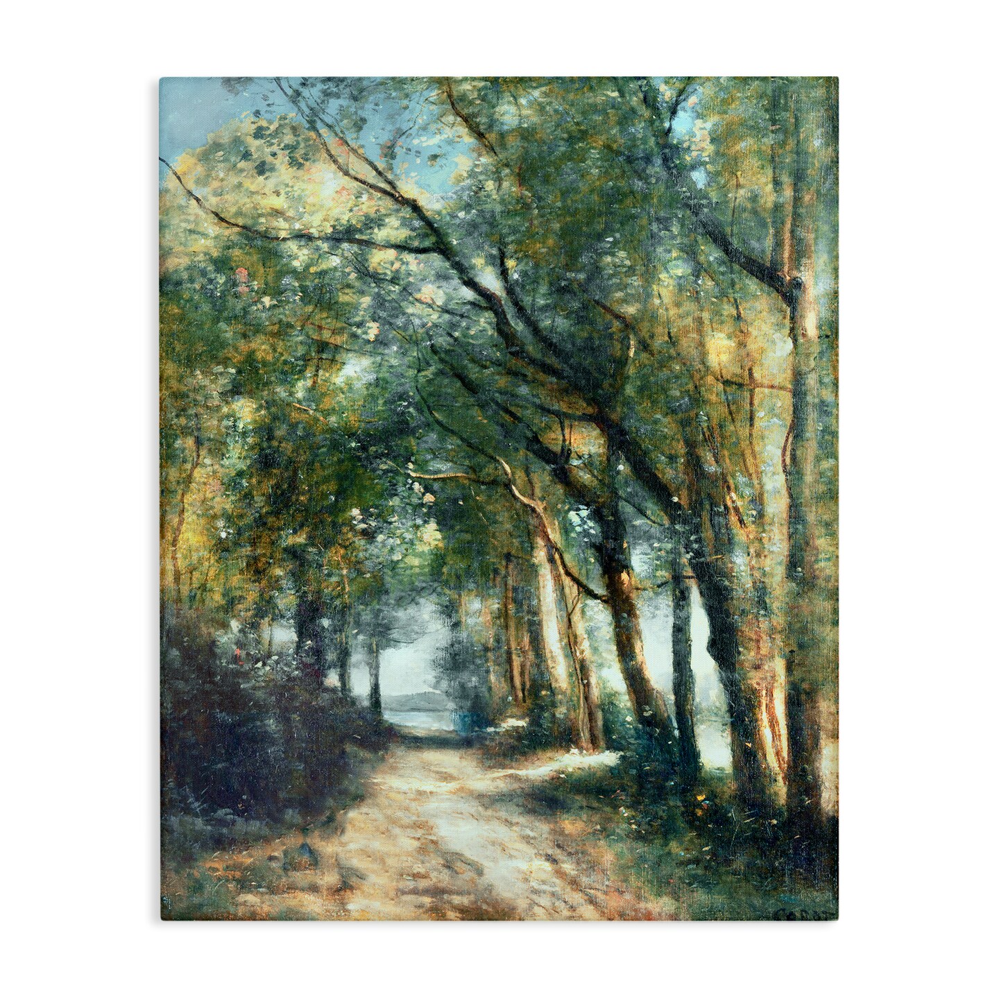 Stupell Industries Forest Path Under Tree Canopy Canvas By Corot
