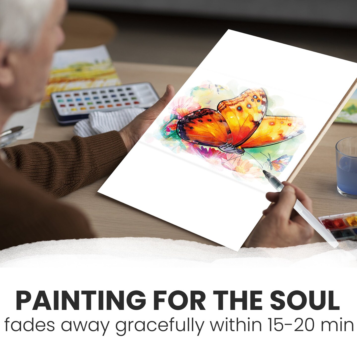 Water Painting Dementia Activities for Seniors | Vibrant Blooms