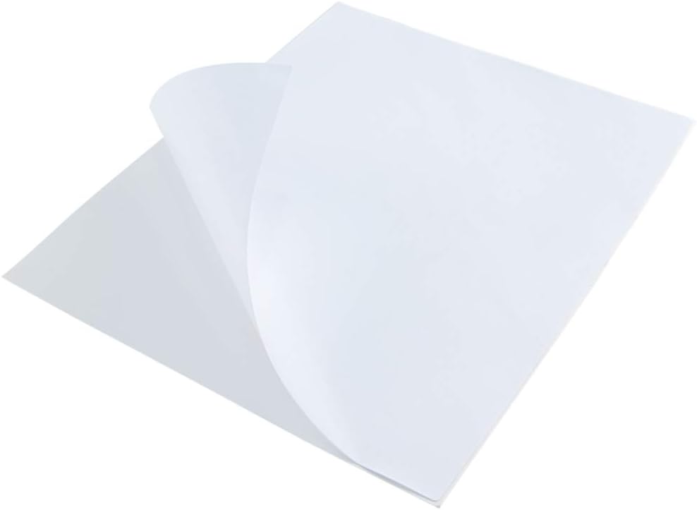 30 Printable White Sticker Paper Full Sheet Label